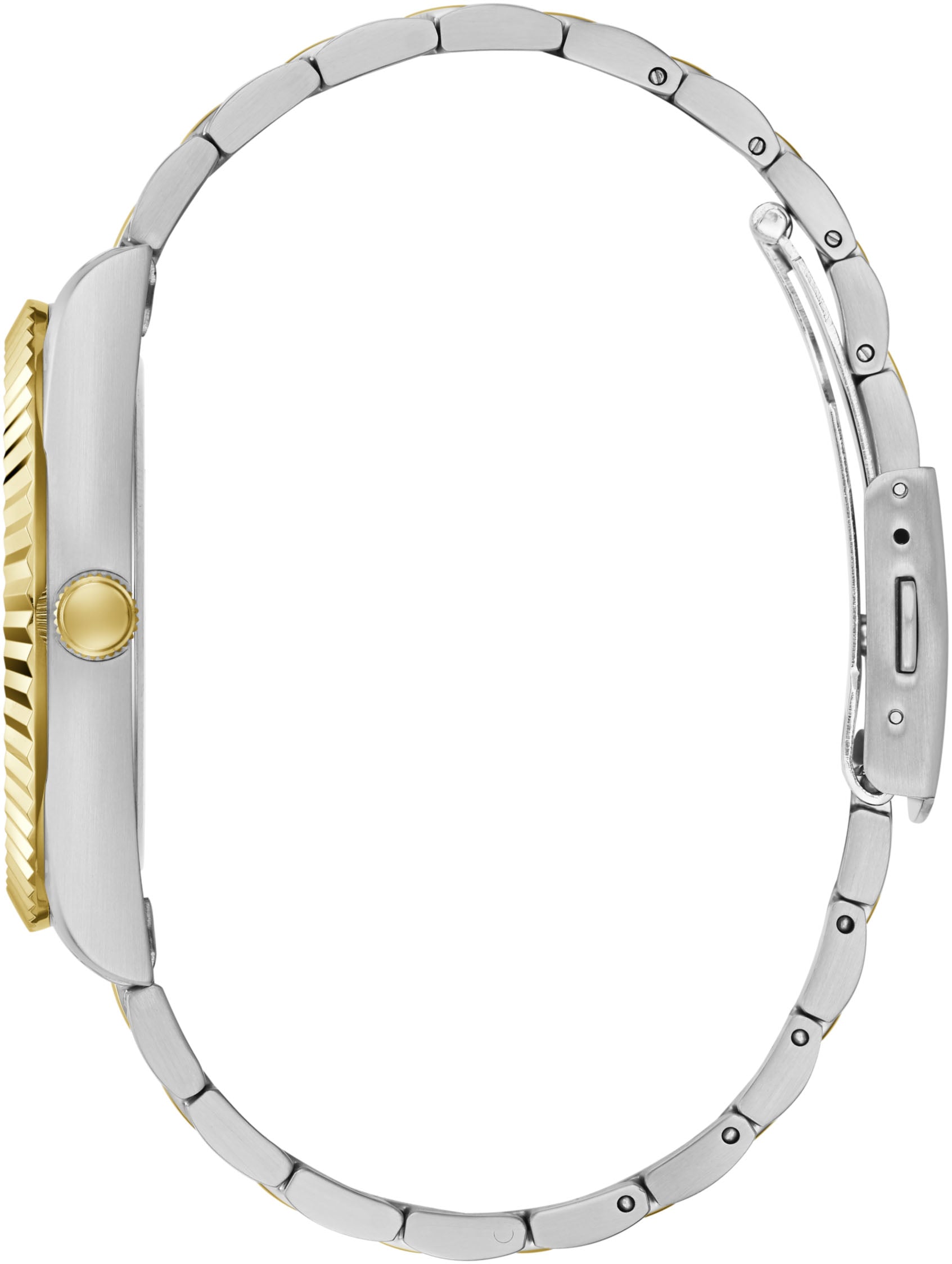 Guess Quarzuhr »CONNOISSEUR« Armbanduhr, Herrenuhr, Edelstahlarmband, analog