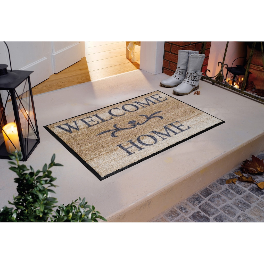 wash+dry by Kleen-Tex Fußmatte »Welcome Home«, rechteckig