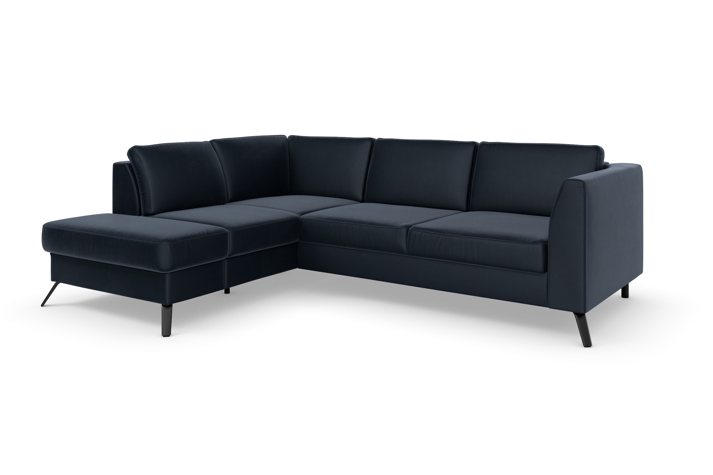 sit&more Ecksofa »Olsen L-Form«, inklusive Sitztiefenverstellung, wahlweise mit Bettfunktion, 15cm hoch