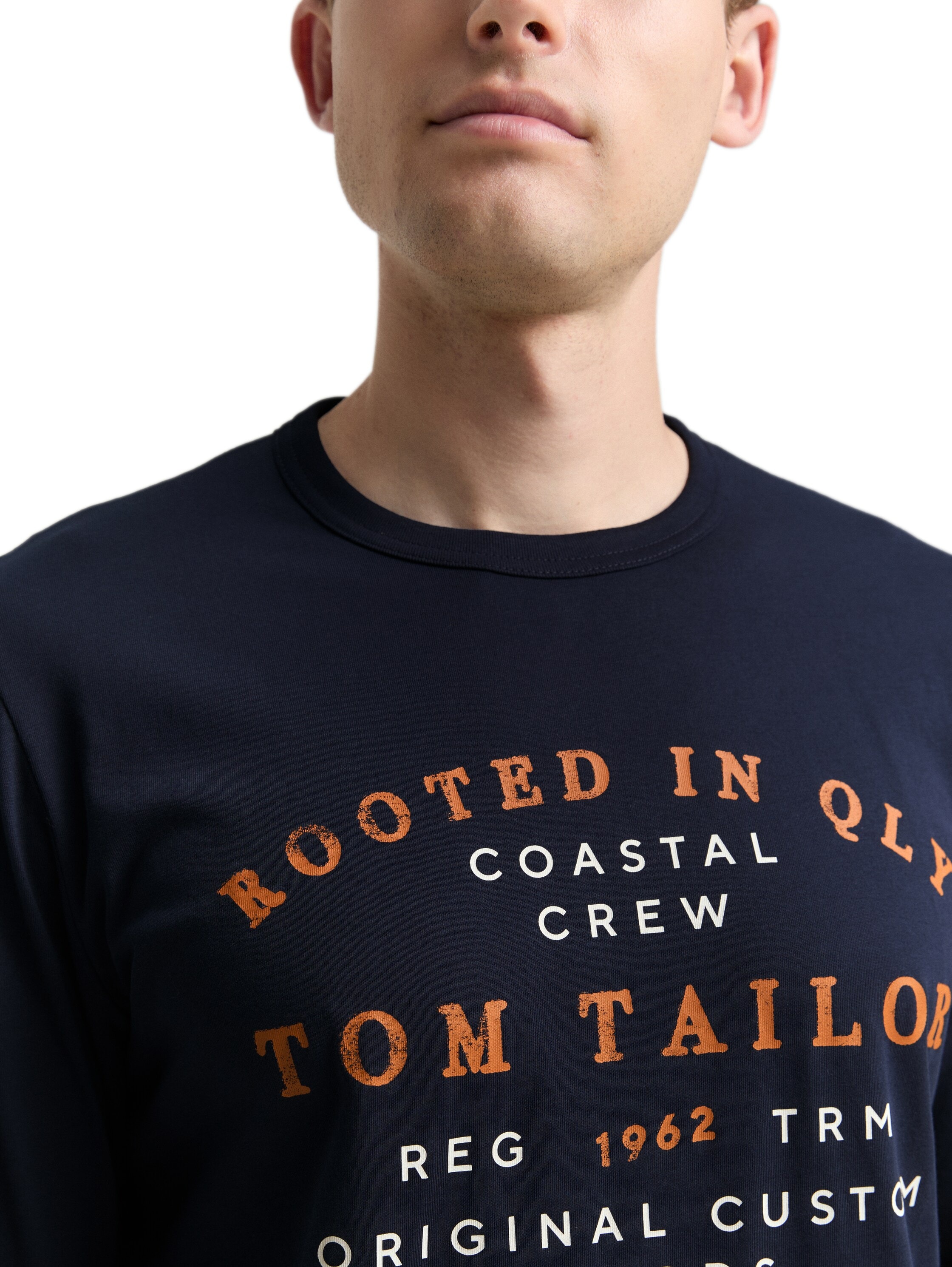 TOM TAILOR Langarmshirt mit Logo Schriftzug