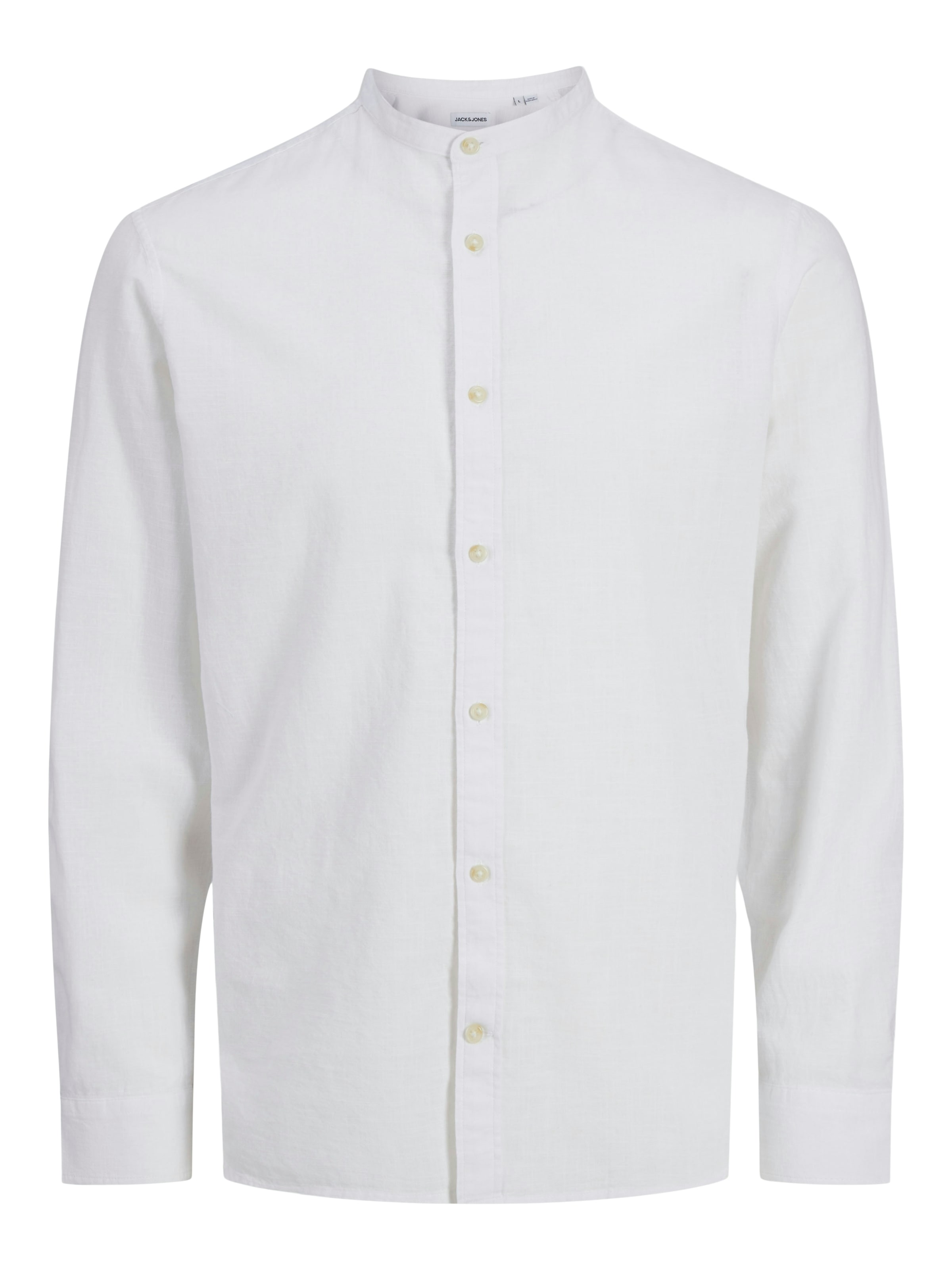 Jack & Jones Langarmhemd »JJESUMMER BAND SHIRT LS SN«, mit Bandkragen