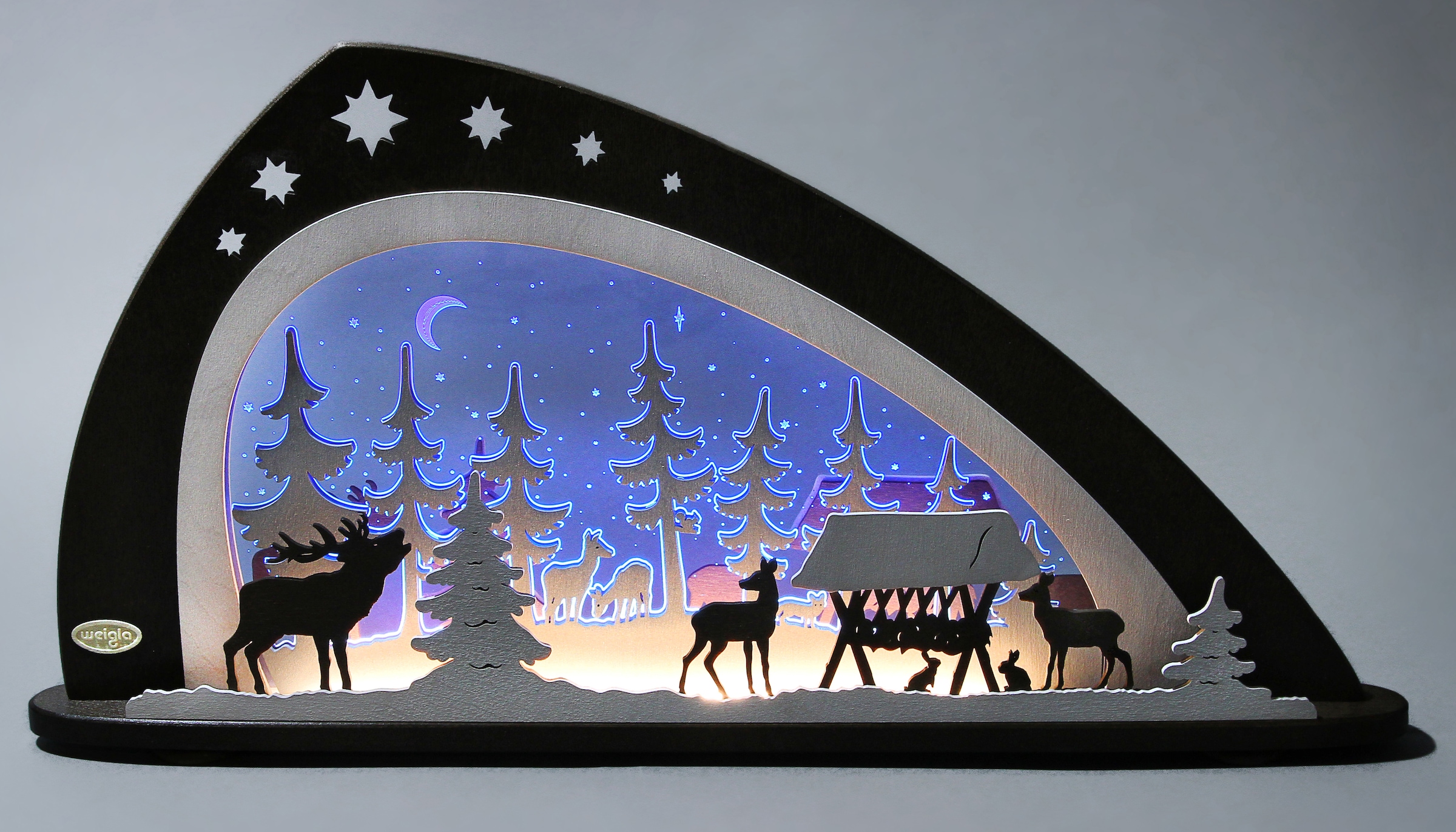 online bequem Weigla in 3D Weihnachtsdeko«, Lichterbogen »Waldtiere, kaufen Optik