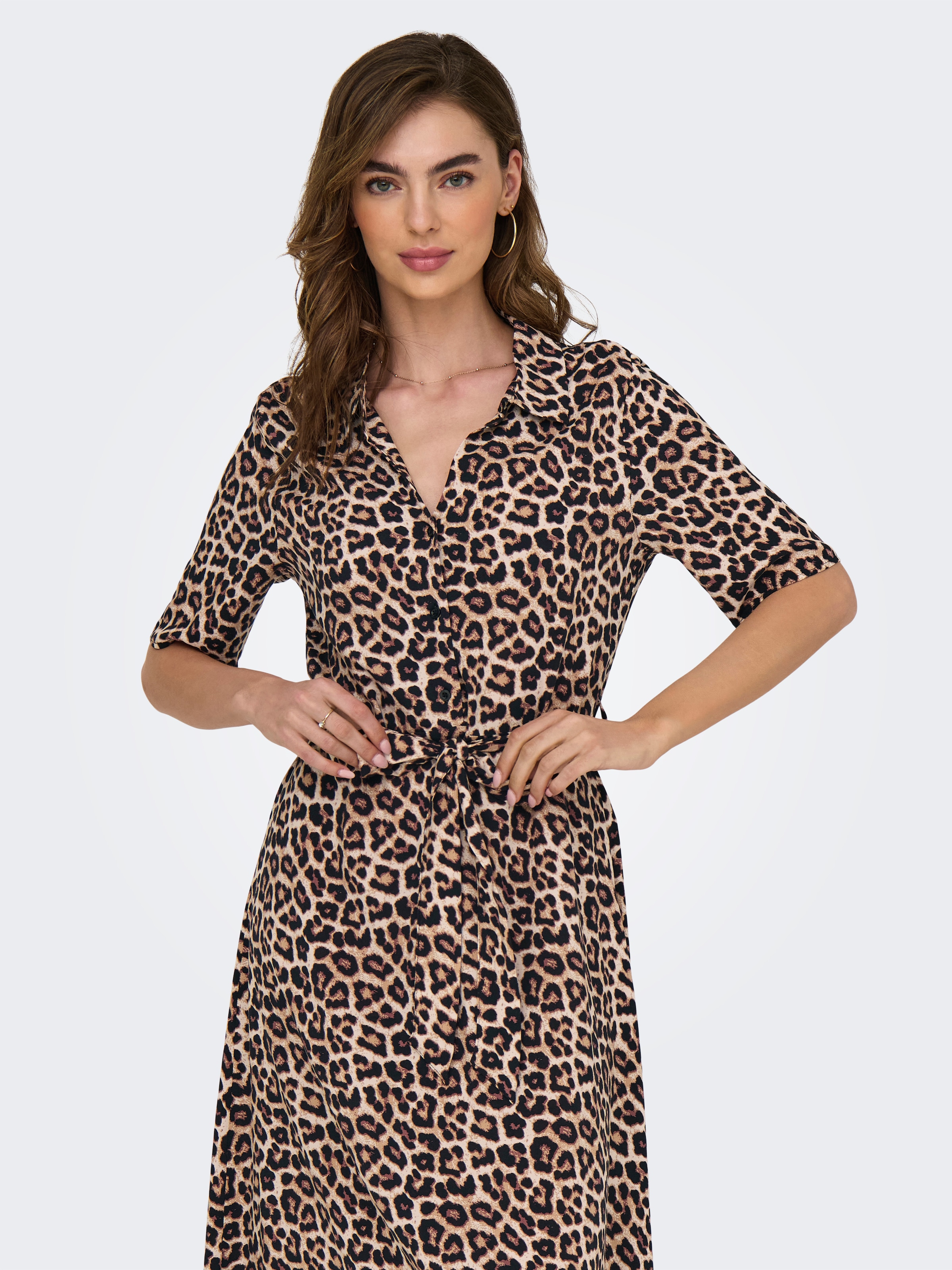 JDY Hemdblusenkleid »JDYSTARSEZEN LIFE 2/4 MIDIDRESS WVN NOOS«, Sommerkleid