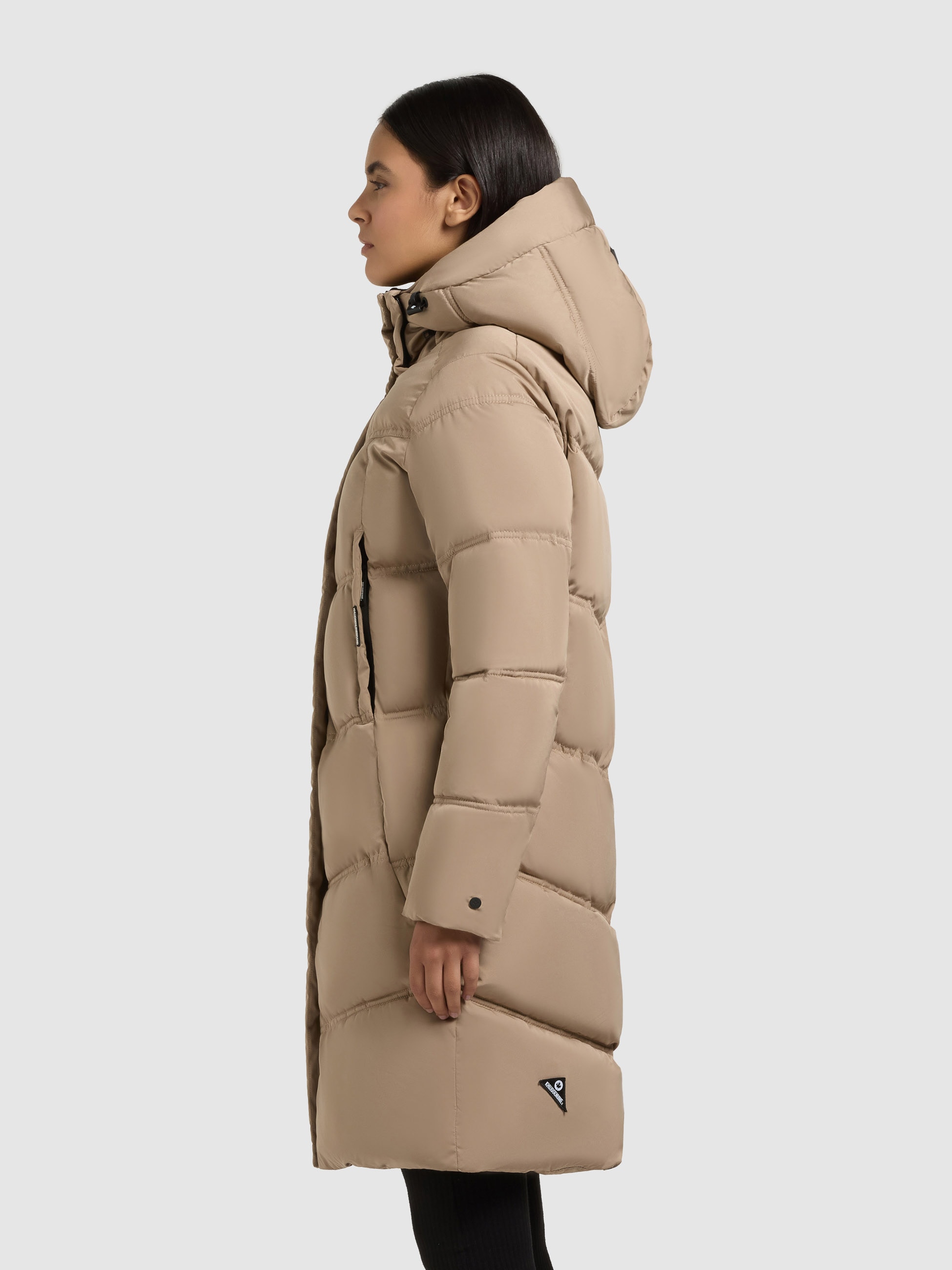 khujo Steppmantel »GRAYA2« Windschutzblende mit Magnetverschluss