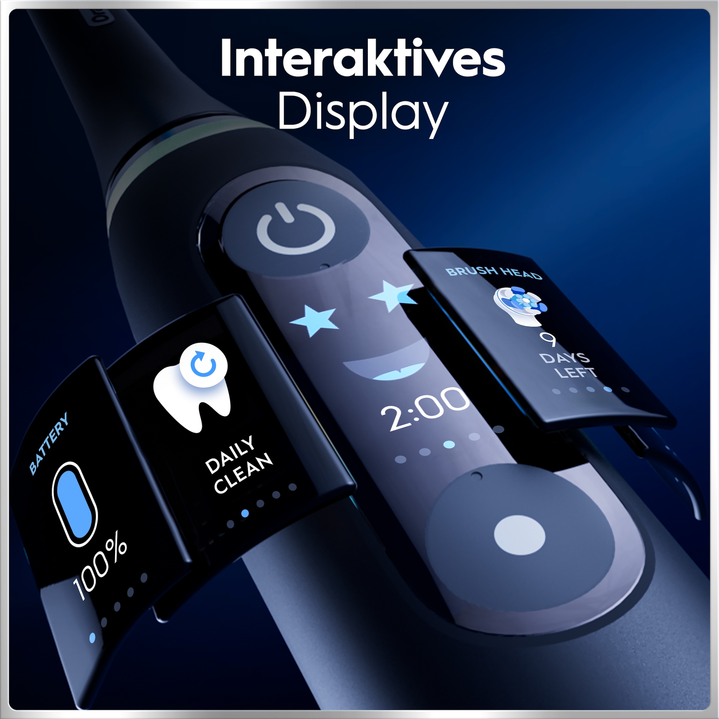 Oral-B Elektrische Zahnbürste »iO 6« 2 Stk. Aufsteckbürsten mit Magnet-Technologie, Display, 5 Putzmodi, Reiseetui