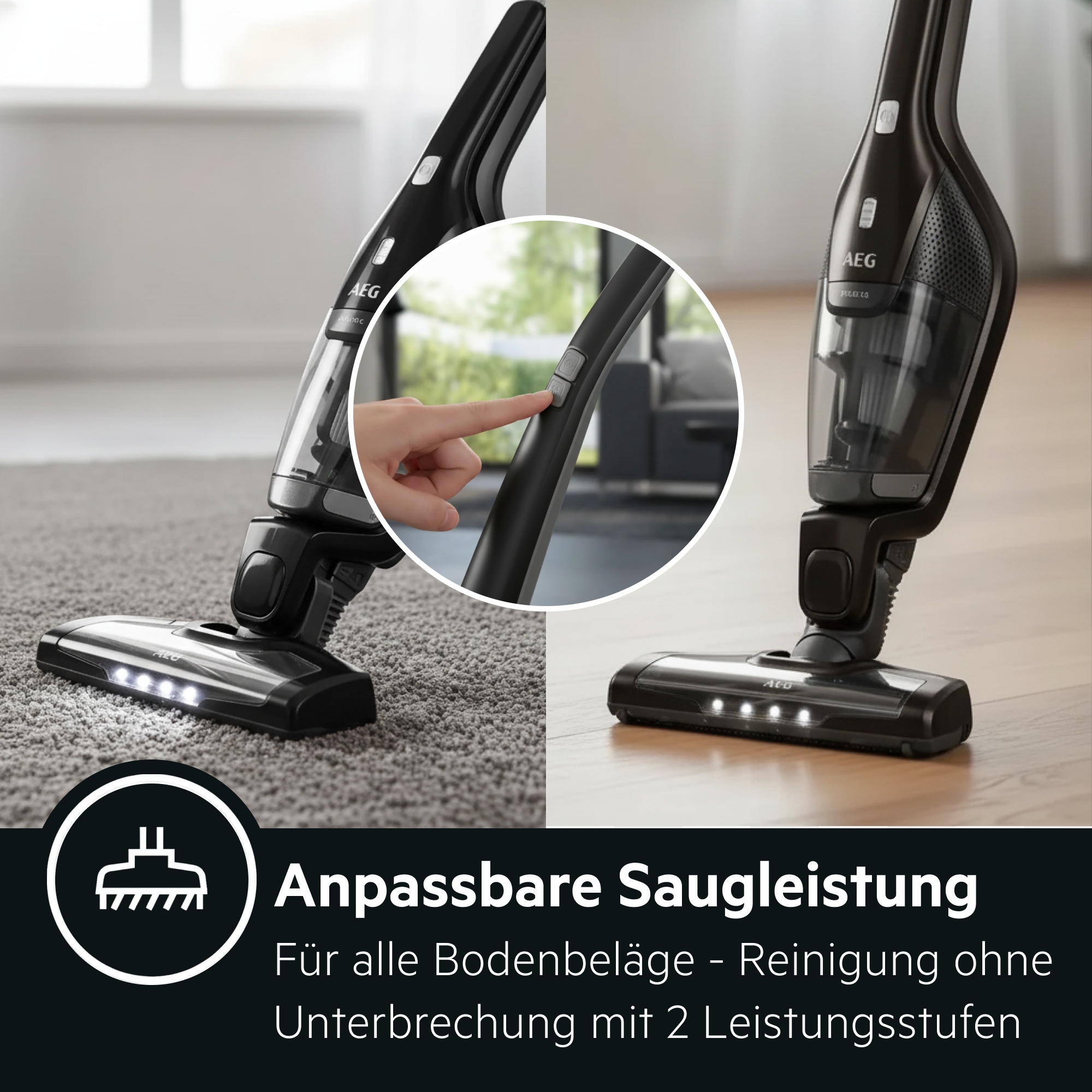 AEG Akku-Hand-und Stielstaubsauger »CX7-2-45MÖ« Flexible 2in1 Funktion, mit Bürstenreinigungsfunktion