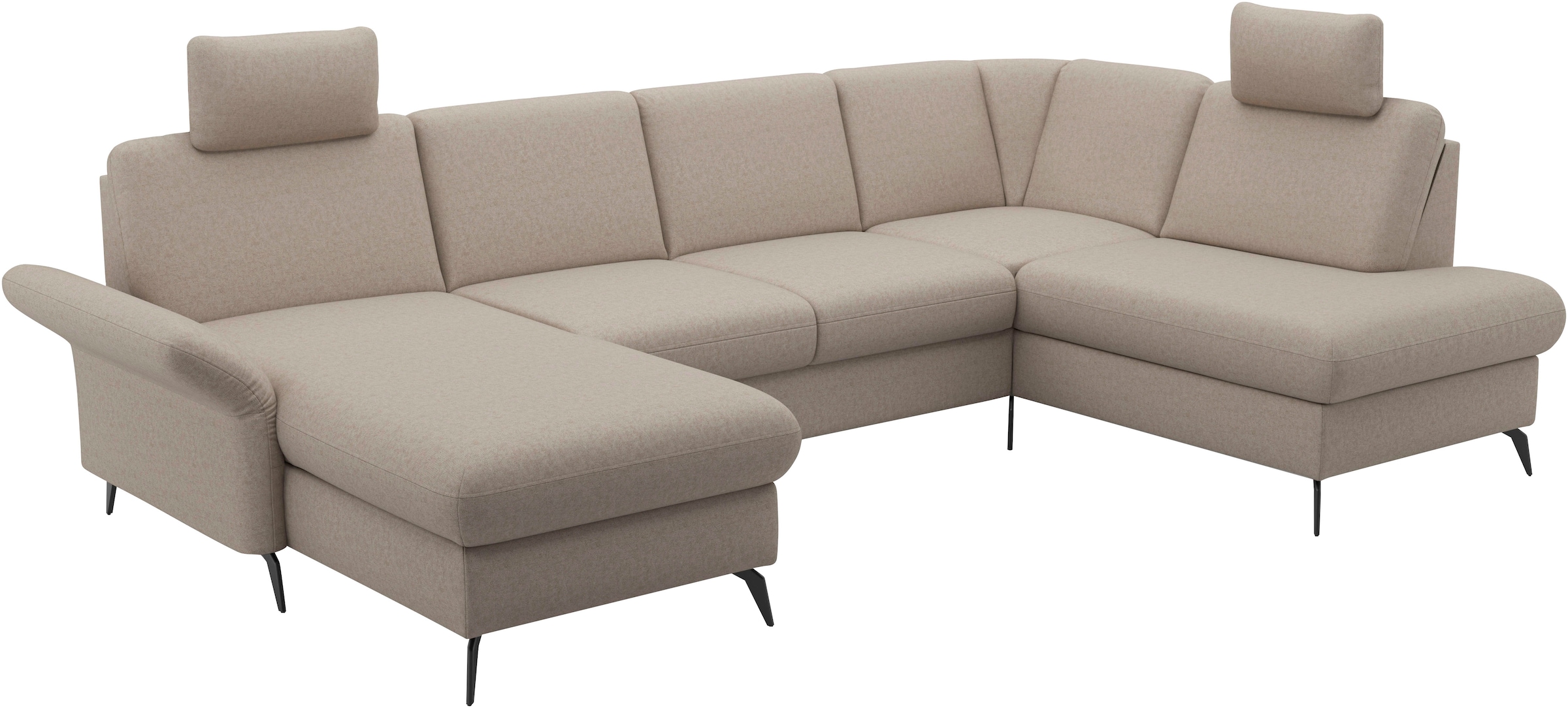 Home affaire Wohnlandschaft »Rochelle«, optional: Armteilverstellung, klappbar, Bettkasen