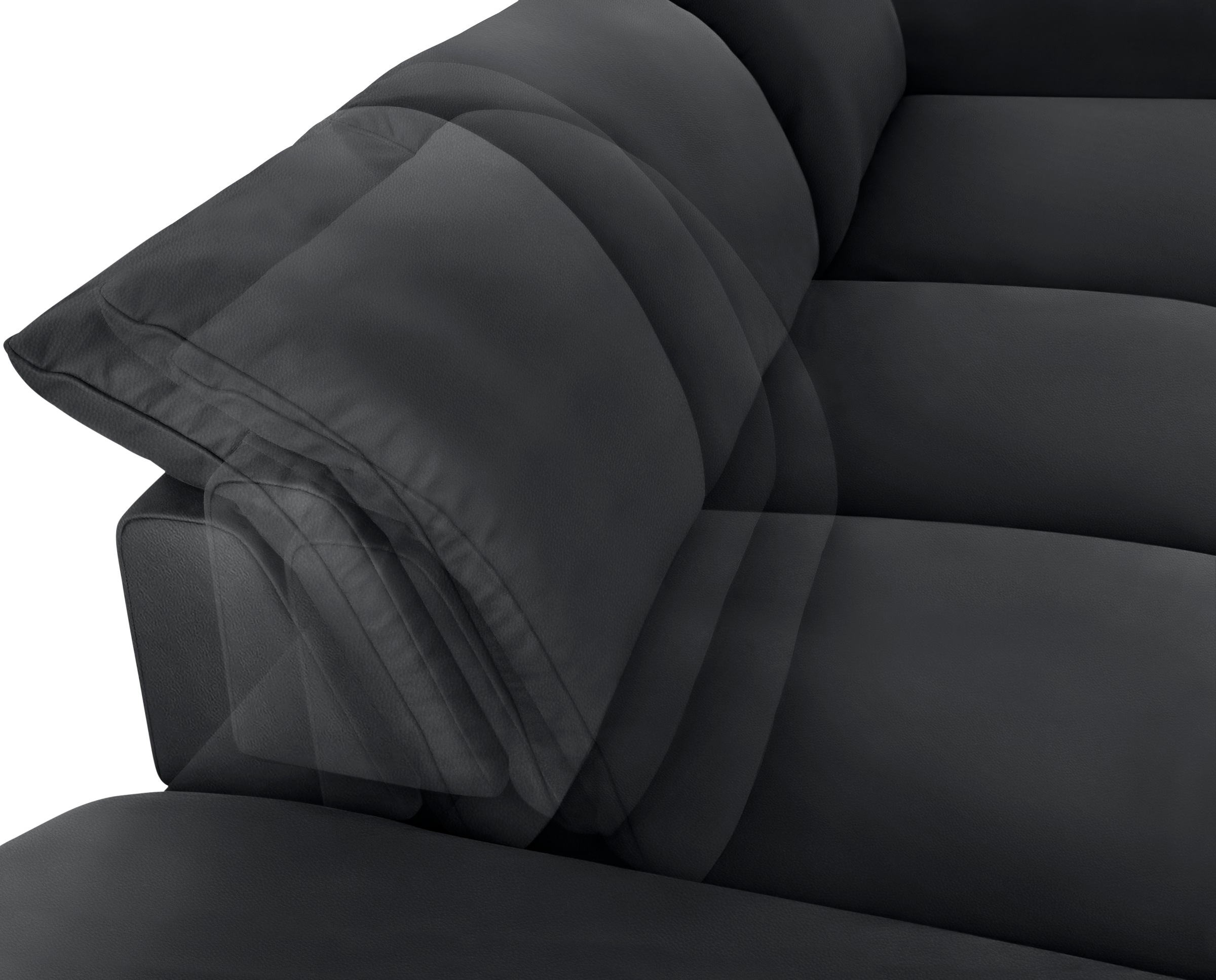 W.SCHILLIG Ecksofa »enjoy&MORE, Designsofa, bequem, zeitlos und elegant, L-Form«, mit Sitztiefenverstellung, Füße Chrom glänzend, Breite 340 cm