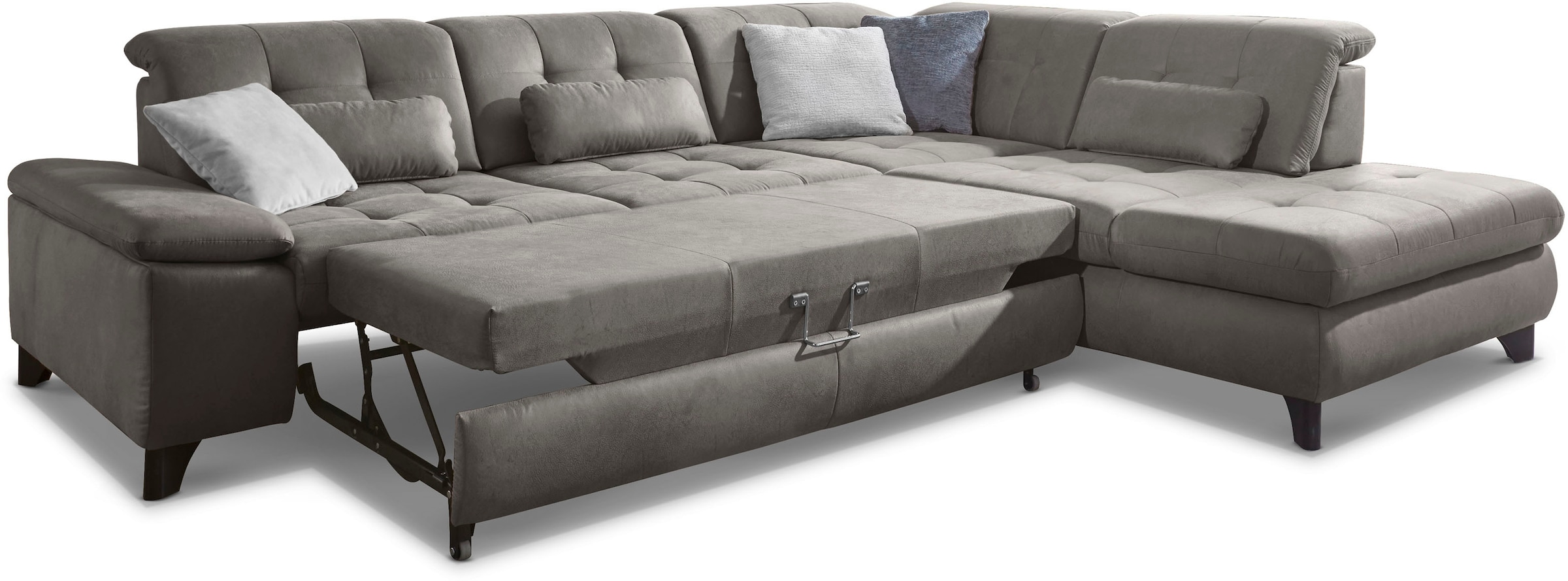 Die PlanBar Ecksofa »MP-IN18012 L-Form mit Kaltschaum-Polsterung« mit Sitztiefenverstellung, optional Kopfteilverstellung & Bettfunktion