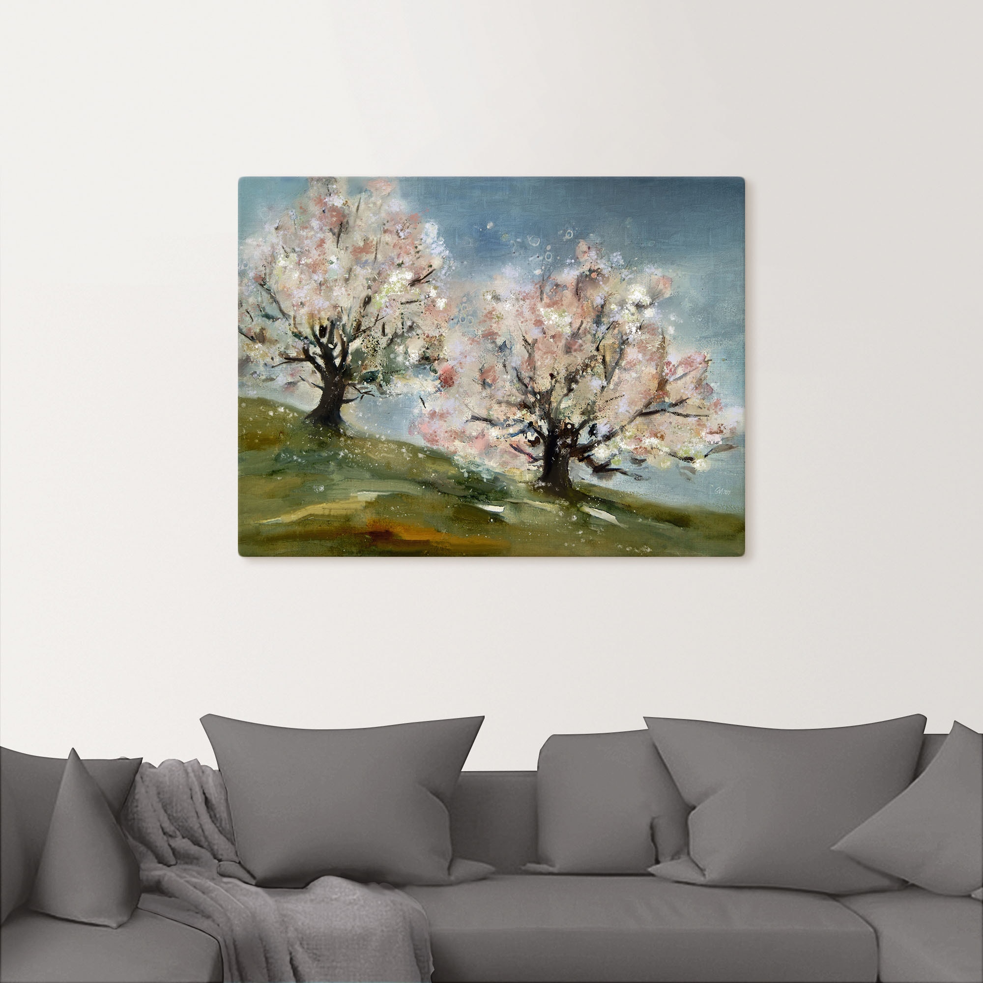 Artland Leinwandbild »Frühling - Obstbaumblüte«, Baumbilder, (1 St.), auf Keilrahmen gespannt