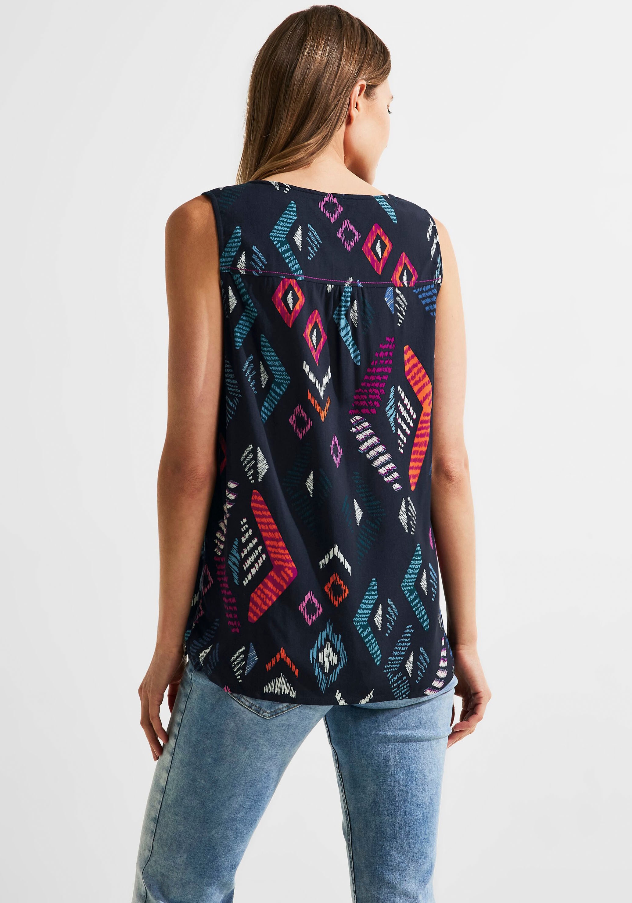 bei Print allover mit ♕ Blusentop, Cecil