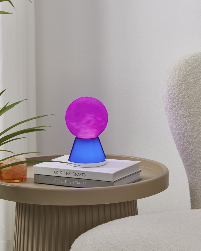 EGLO LED Tischleuchte »CLOUDS« LED-Modul 1 Stk. LED Glitzer Tischlampe Clouds, RGB Glitzerlampe mit Farbwechsel