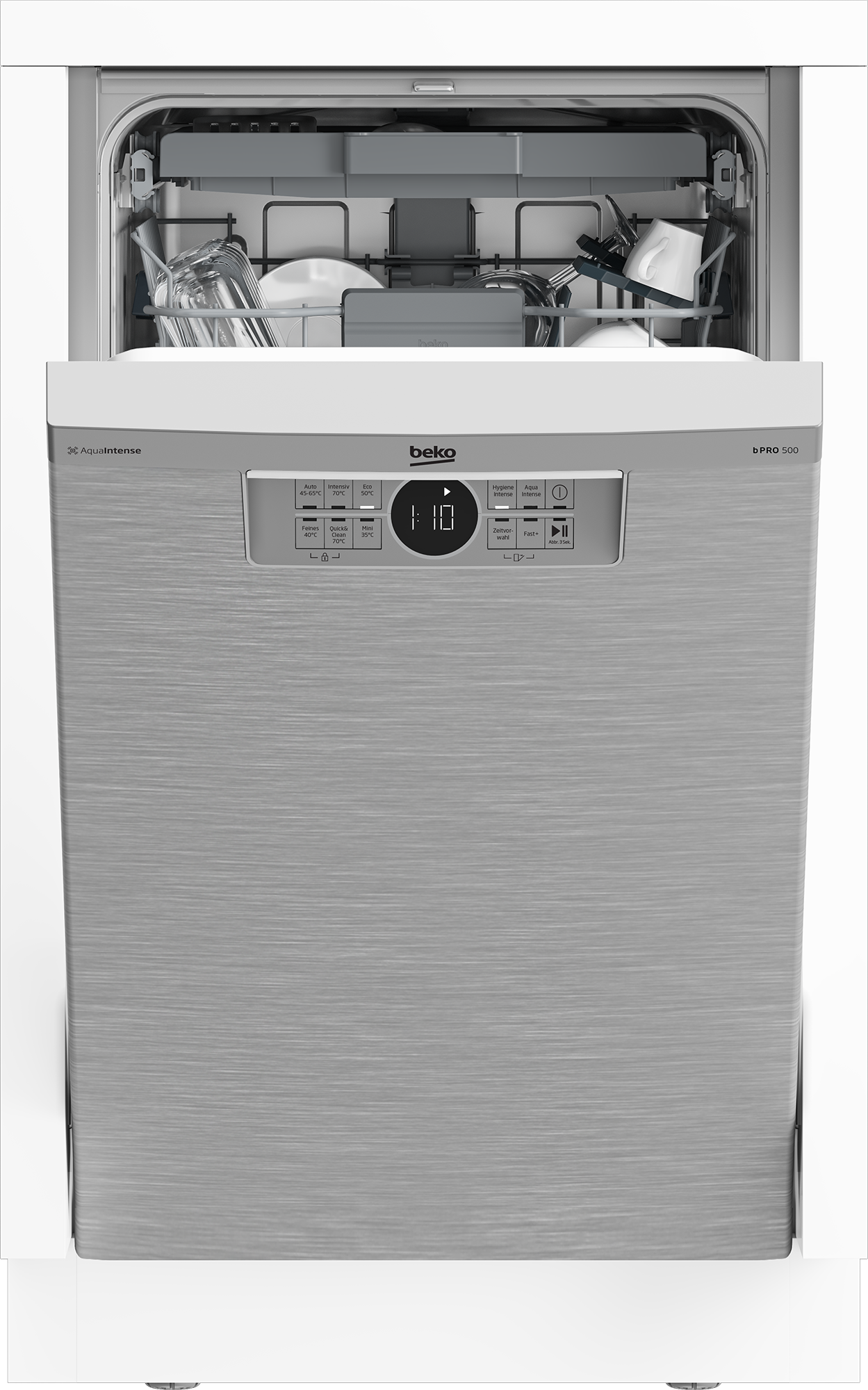 BEKO Unterbaugeschirrspüler »BDUS26040XQ 7686201635« 10 Maßgedecke XL-Geschirrspüler mit 81,6 cm Höhe – ideal für hohe Arbeitsplatten
