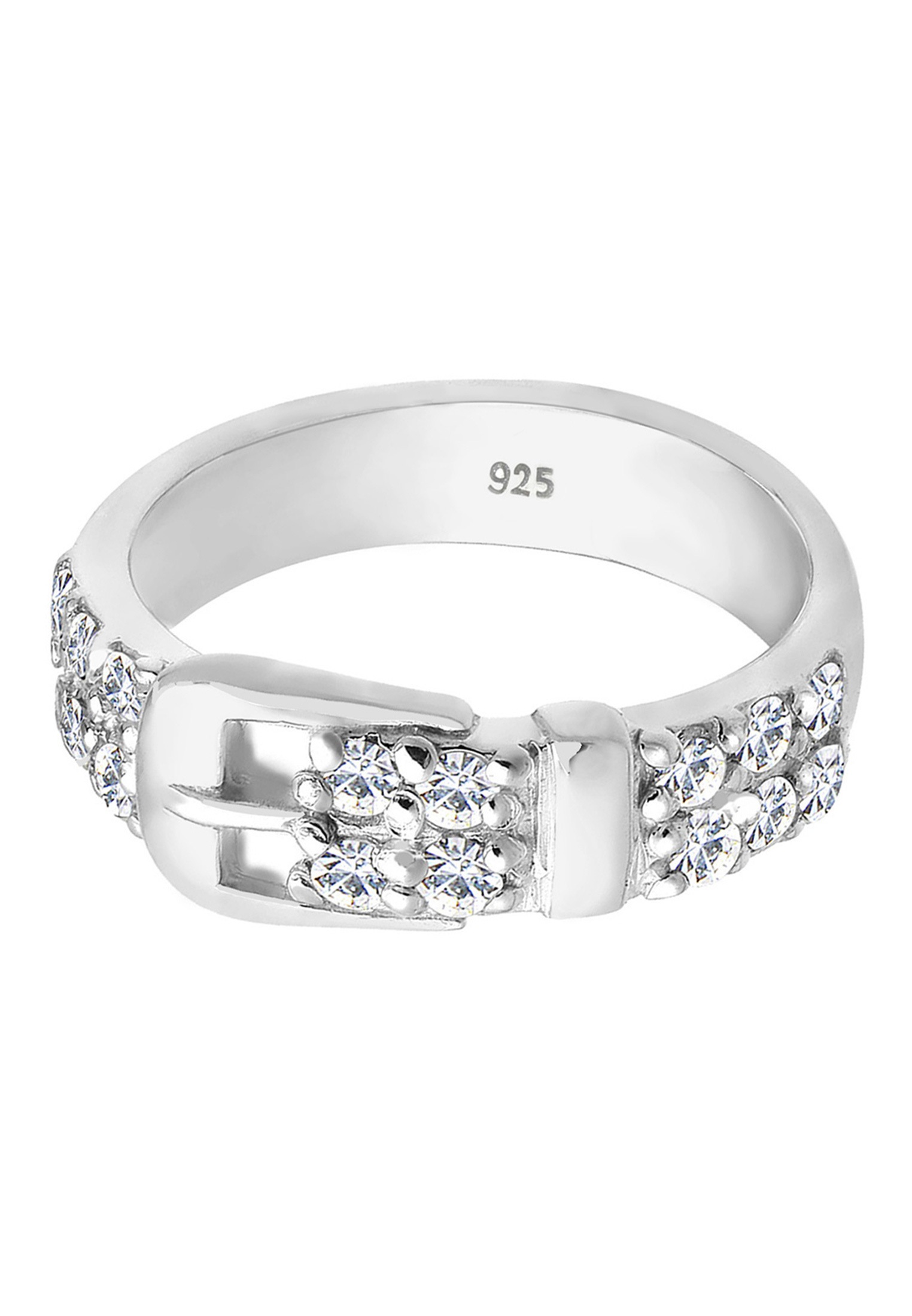 Elli Silberring »Ring Gürtel Kristalle 925 Silber«