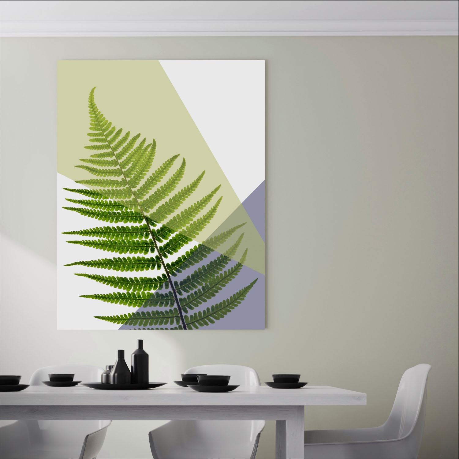 queence Acrylglasbild »Blätter«, Pflanzen-Pflanzenbilder-Kunst-Blätter-Blätterbilder, Fine Art-Print in Galeriequalität