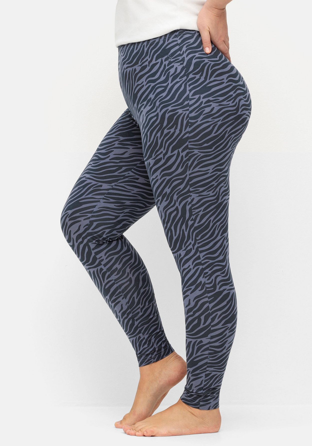 Sheego Leggings »Leggings mit Animal-Alloverdruck«