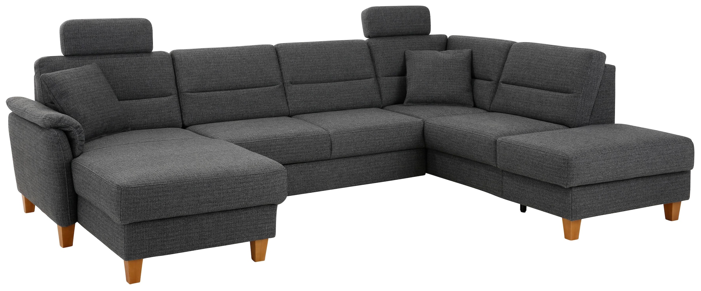 Home affaire Wohnlandschaft »Palmera U-Form«, Federkern, wahlweise mit Bettfunktion und mit/ohne Stauraum