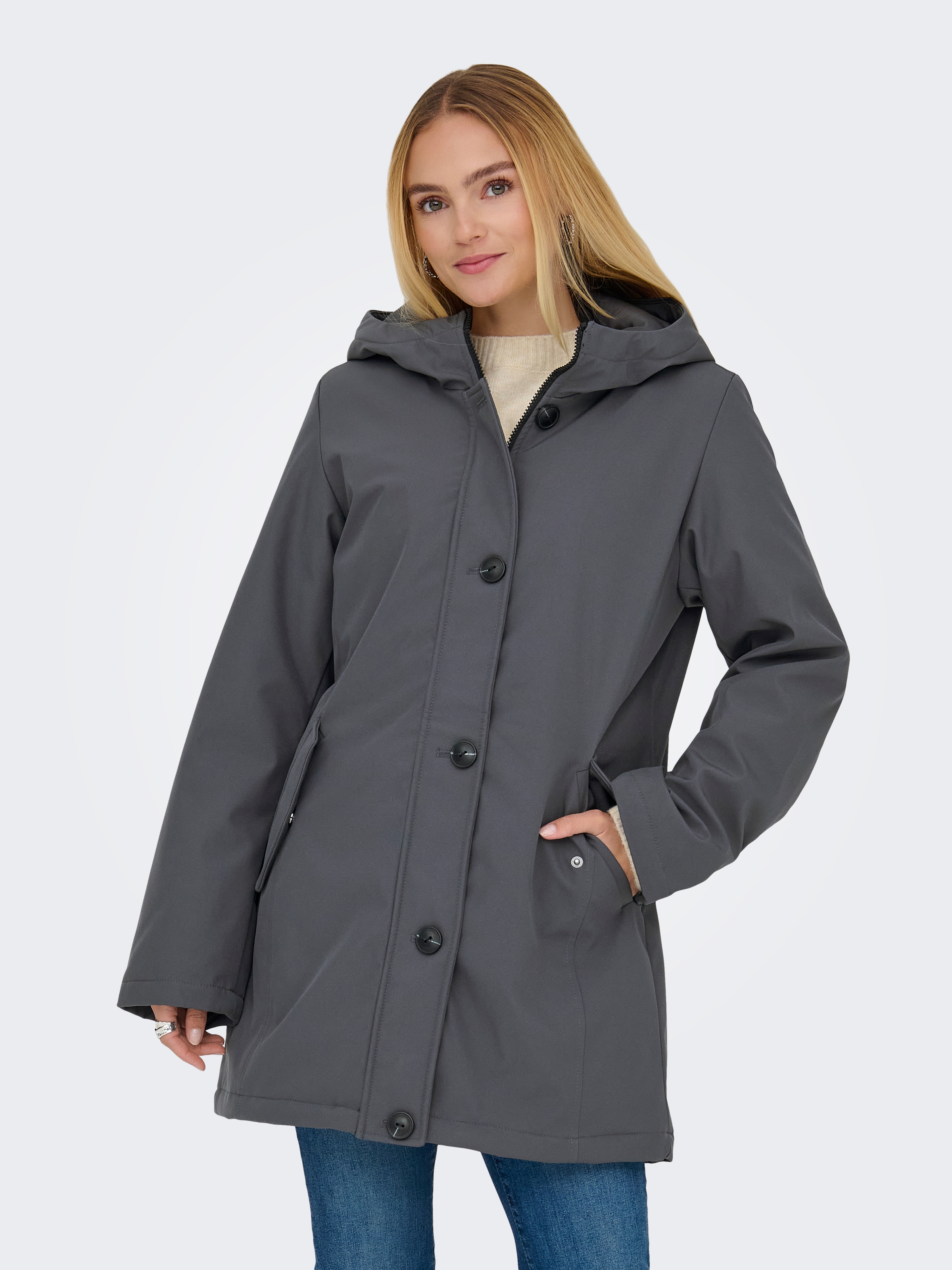ONLY Parka »ONLOLIVIA LIFE PARKA COAT CS OTW« mit Kapuze