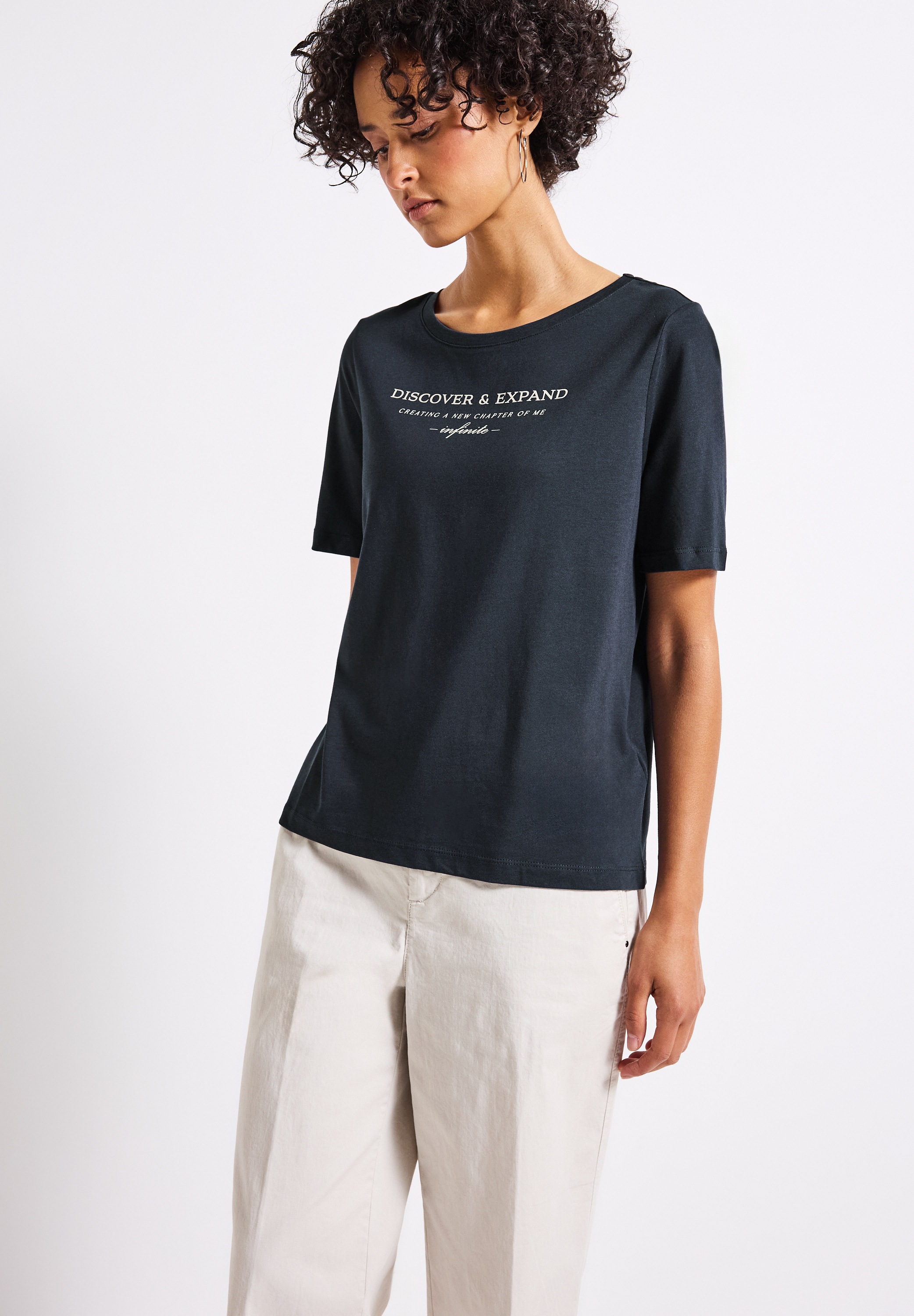 STREET ONE T-Shirt, mit Schriftzug