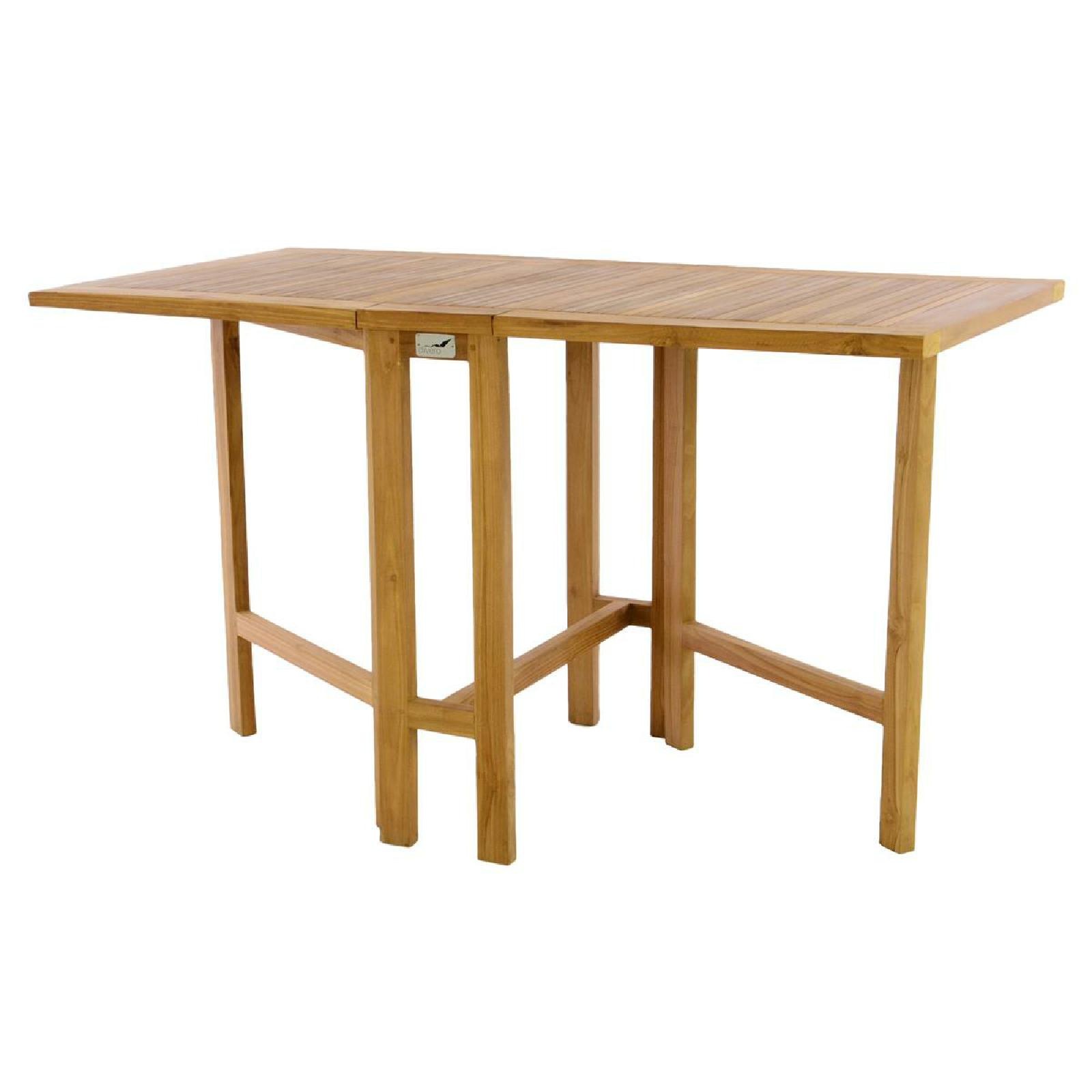 Vcm Gartentisch "Balkontisch Gartentisch Tisch Klapptisch Holz Teak", braun
