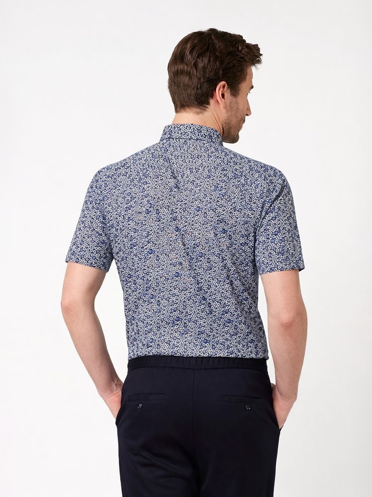 DESOTO Kurzarmhemd »Casual Kent 1/2« Jerseyhemd, slim fit, Kentkragen, bügelfrei