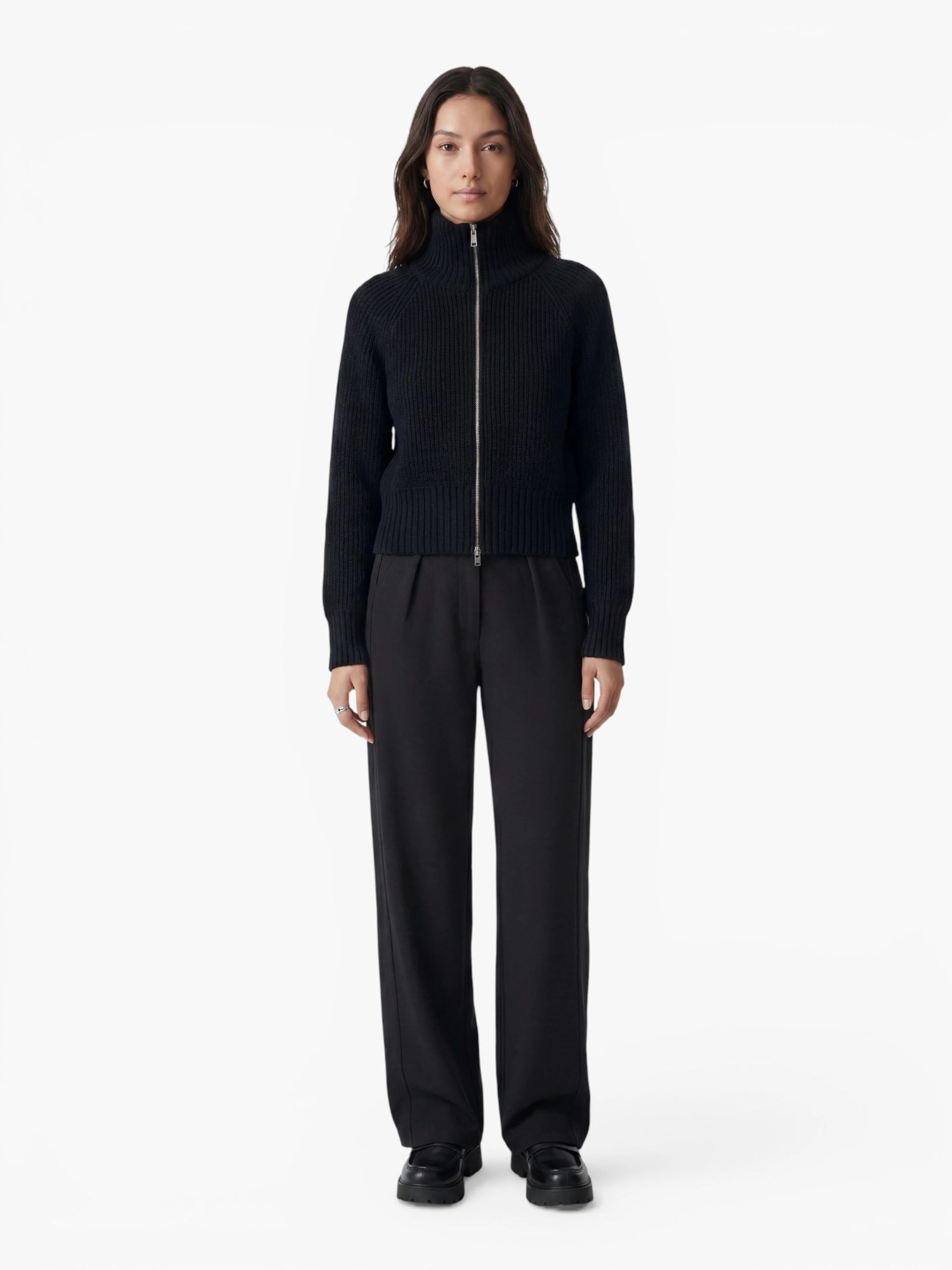 LeGer Strickjacke »Nala, LeGer by Lena Gercke« mit Woll-Anteil, Stehkragen
