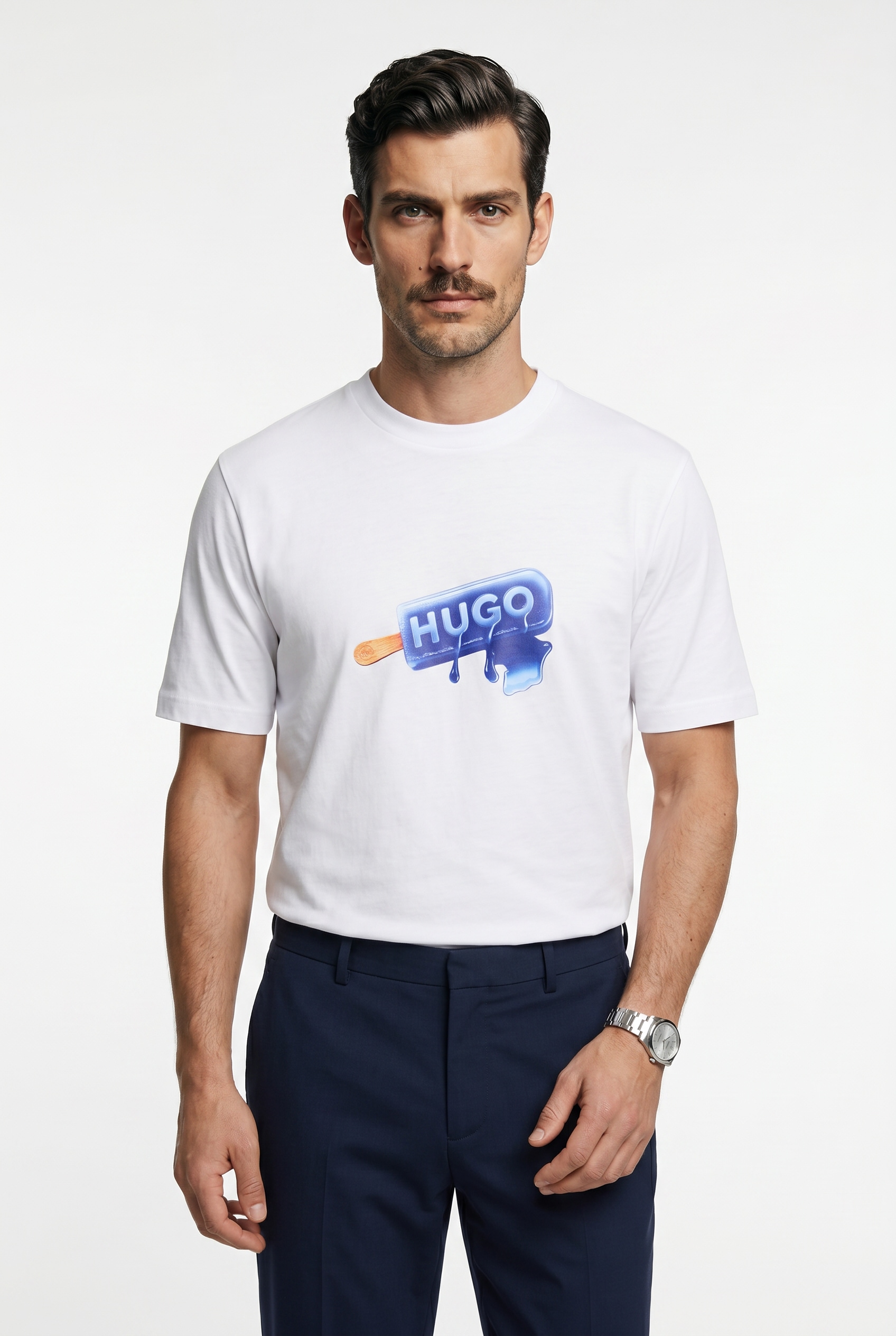 HUGO T-Shirt »Noglasy« mit Rundhals, regular fit