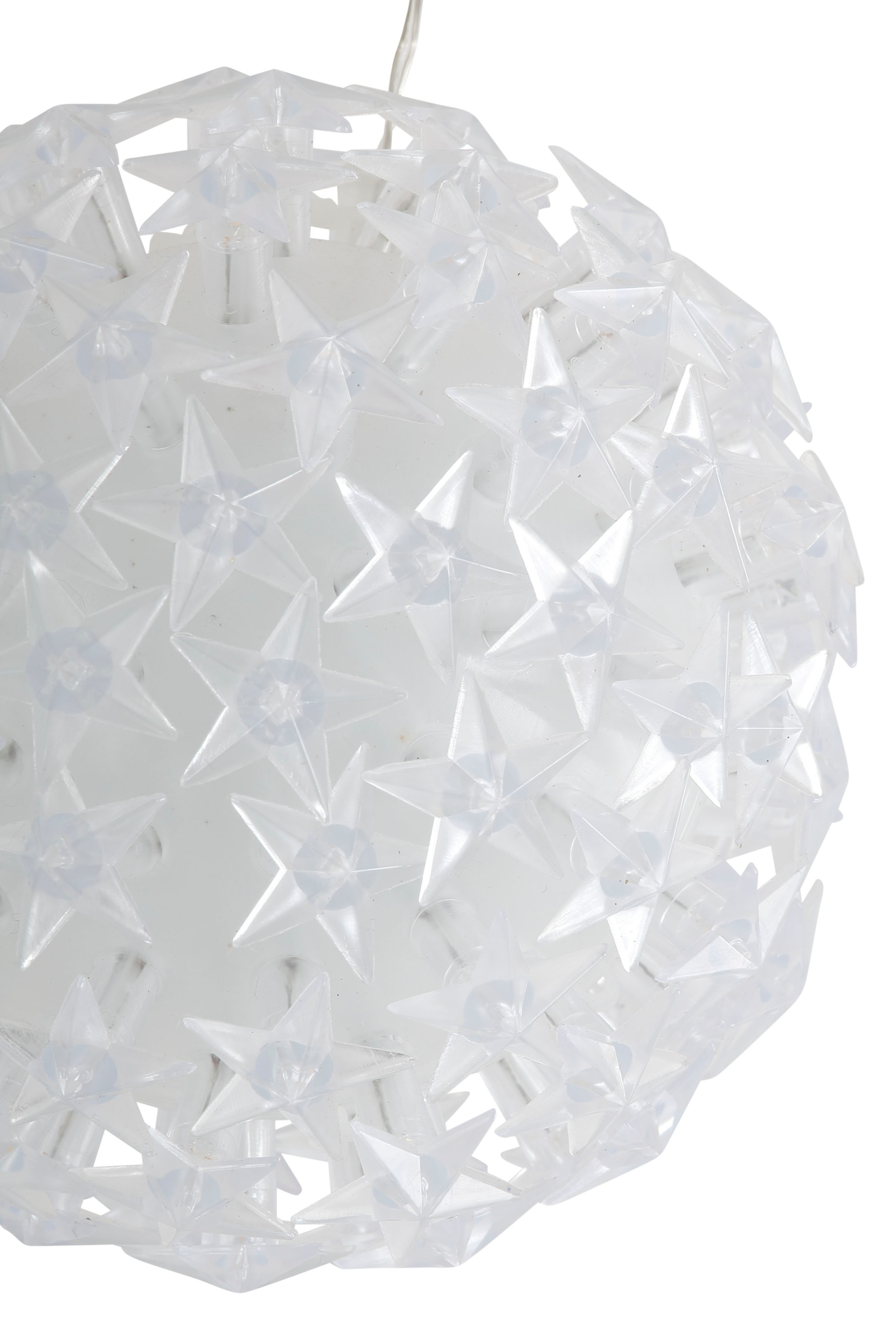AM Design LED Dekolicht, LED Kugel mit Sternen, Weihnachtsdeko aussen