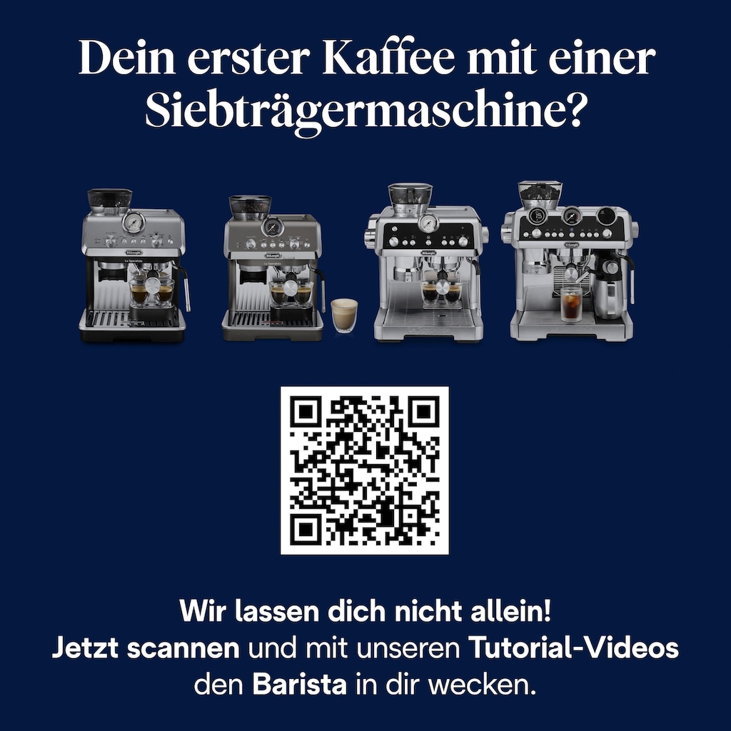 De'Longhi Siebträgermaschine »LaSpecialista Arte EC9155.W«, weiß, mit MyLatte Art System