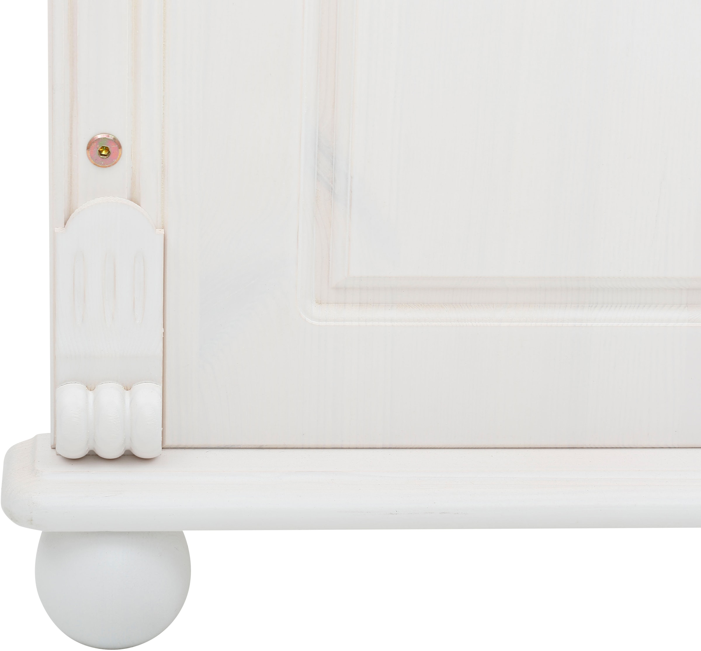 Lüttenhütt Babyzimmer-Komplettset »"Aimo", Landhausstil, stabile Qualität, edles Design, Messinggriffe«, (Set, 3 tlg., Kinderbett, Schrank, Wickelkommode), aus Massivholz; FSC®-Holz aus gewissenhaft bewirtschafteten Wäldern