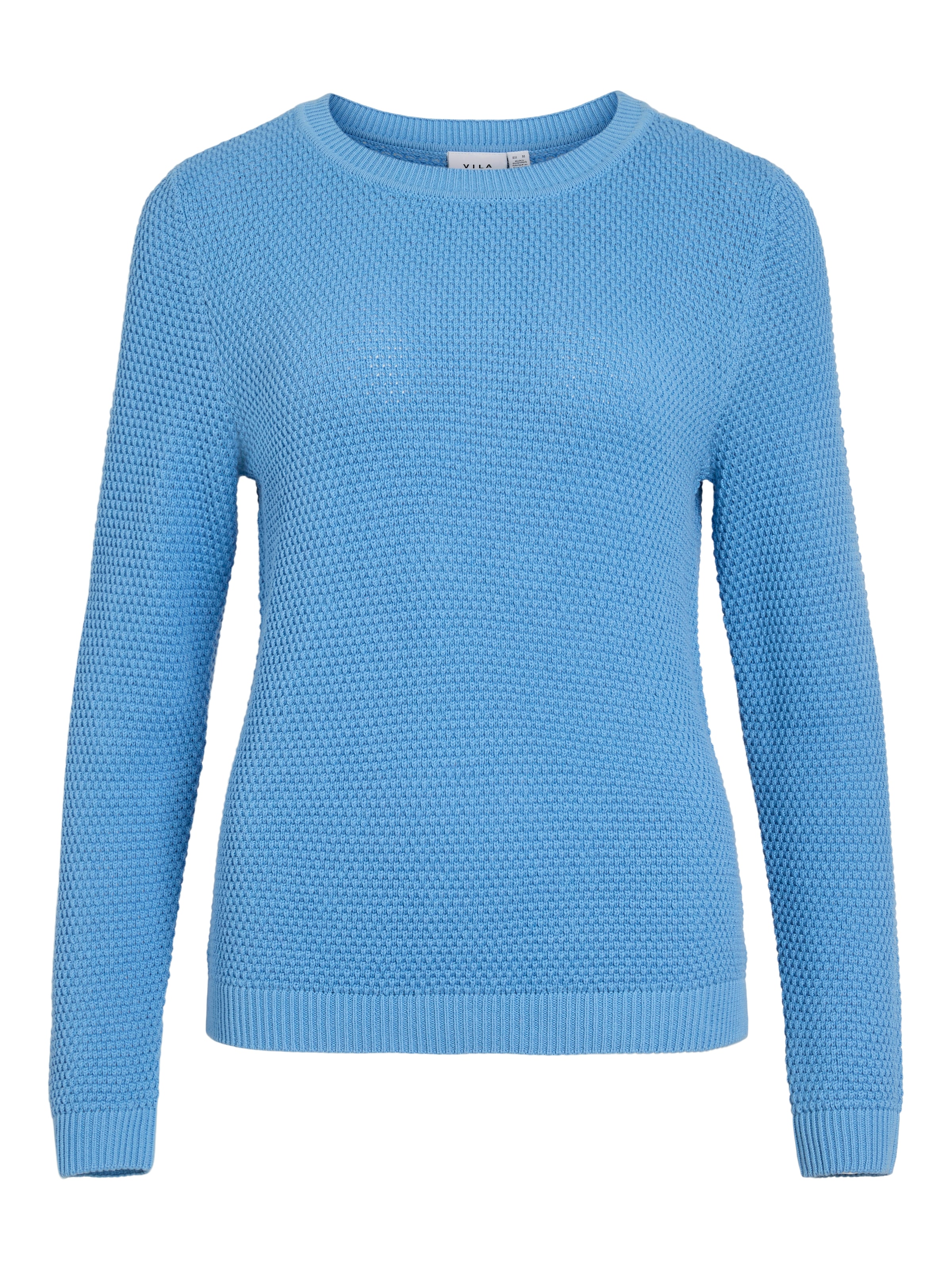 Vila Rundhalspullover »VIDALO O-NECK L/S KNIT TOP- NOOS« Baumwolle, regular fit