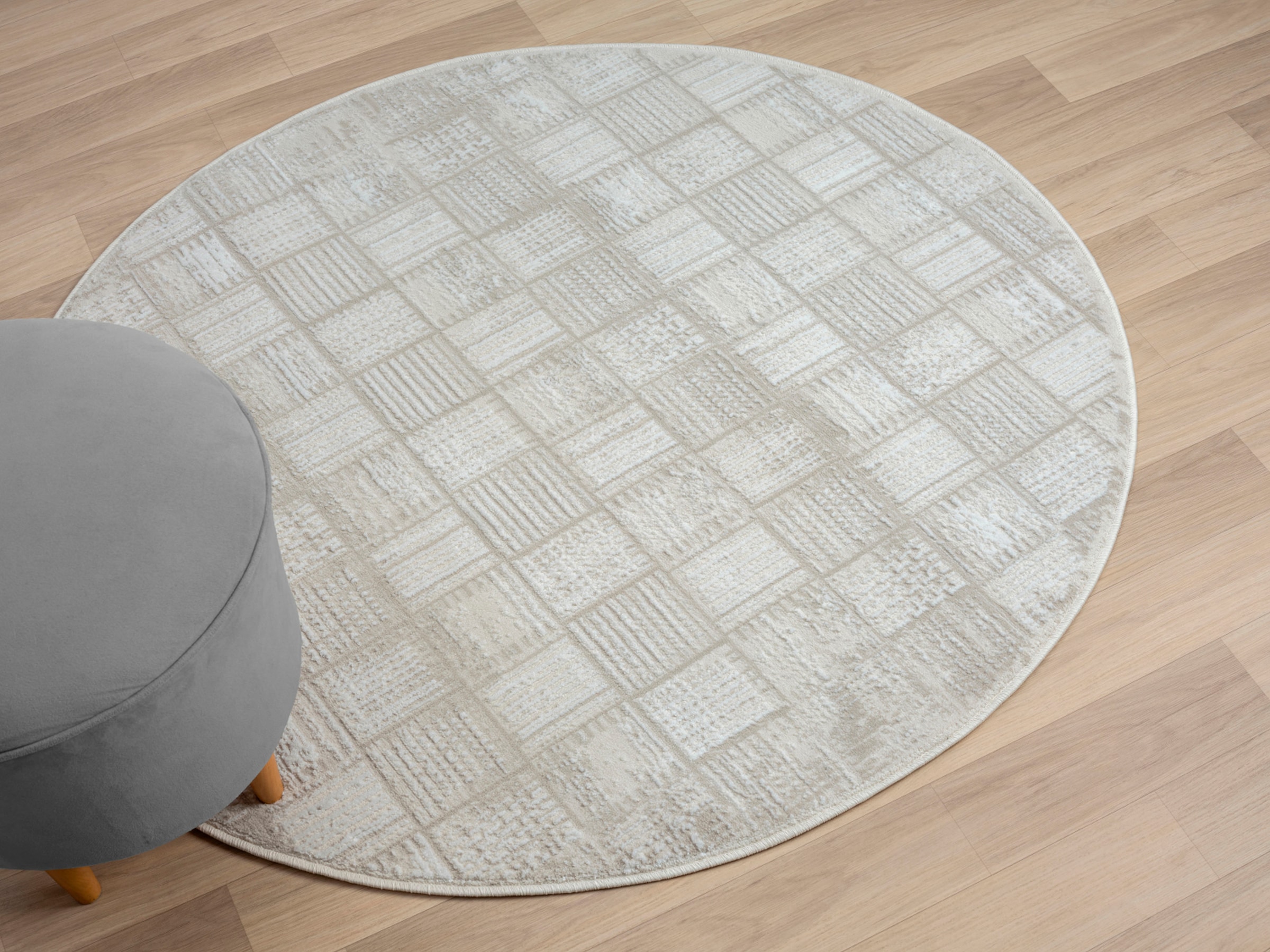 Myflair Möbel & Accessoires Teppich »My House Lagerräumung«, rund, 10 mm Höhe, Kurzflor, Retro-Style, besonders weich durch Microfaser