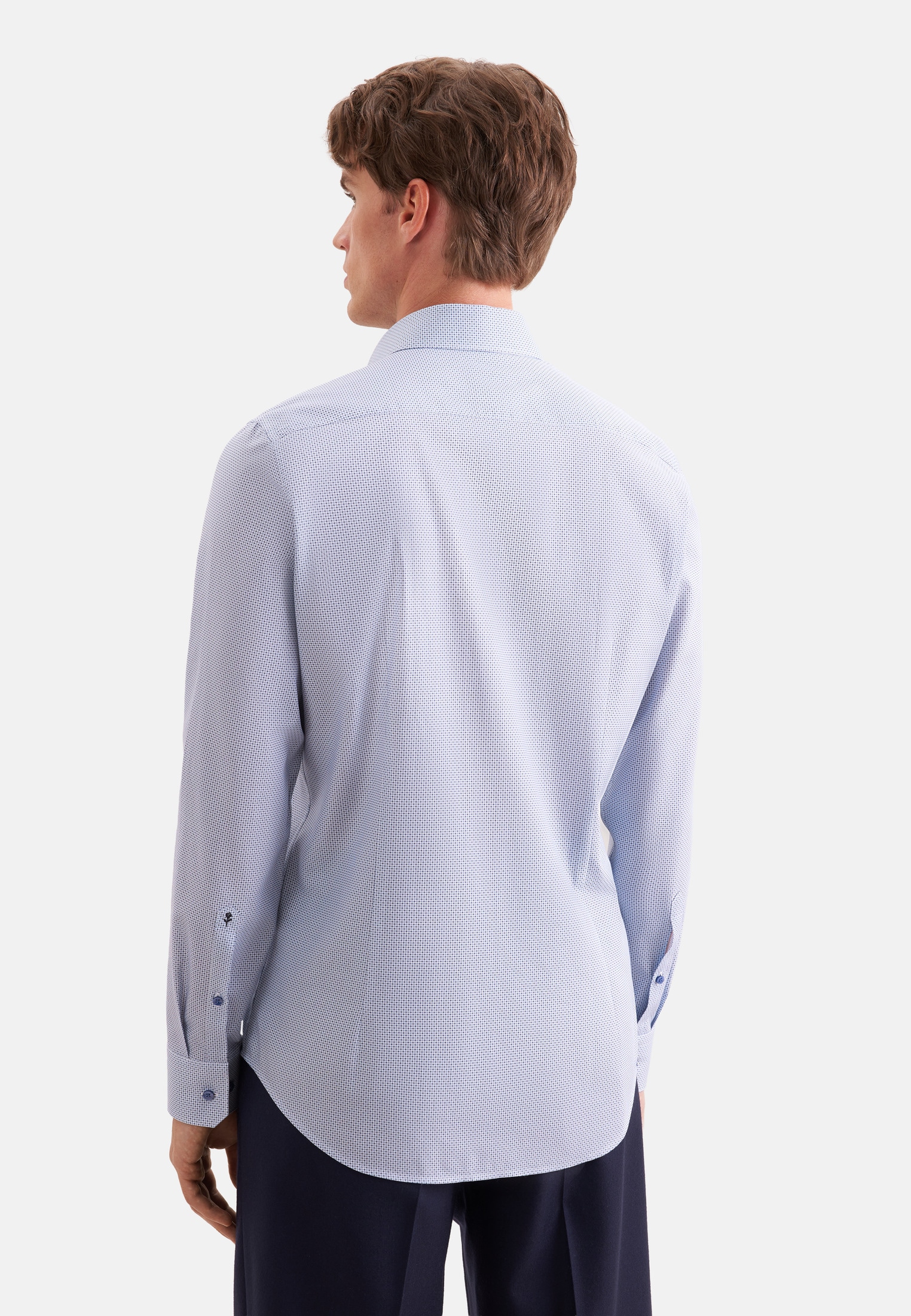 seidensticker Businesshemd »Schwarze Rose« Shaped 1/1 Kentkragen Druck