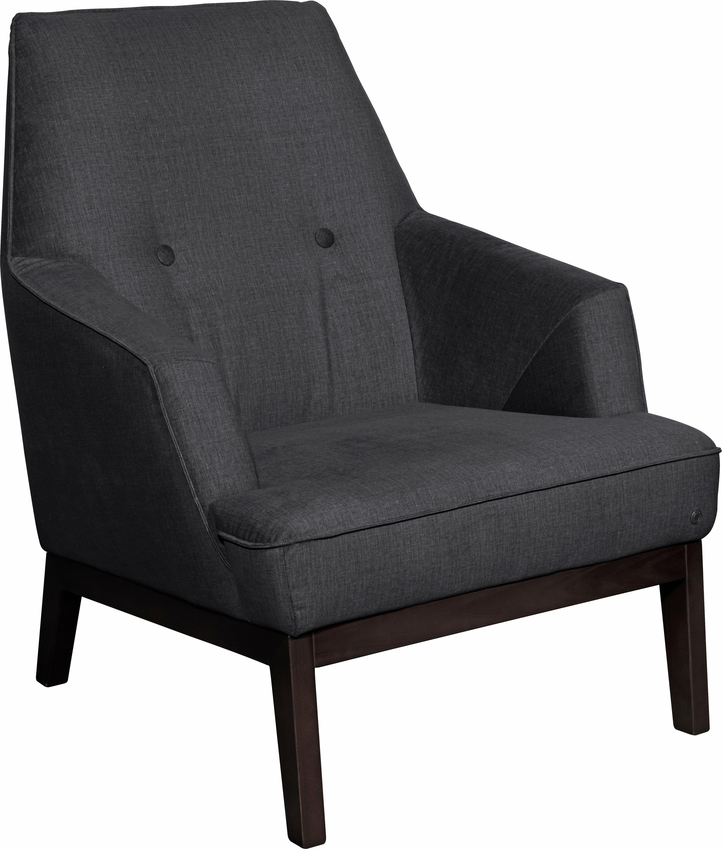 TOM TAILOR HOME Sessel »COZY«, im Retrolook, mit Kedernaht und Knöpfung,  Füße wengefarben auf Raten kaufen