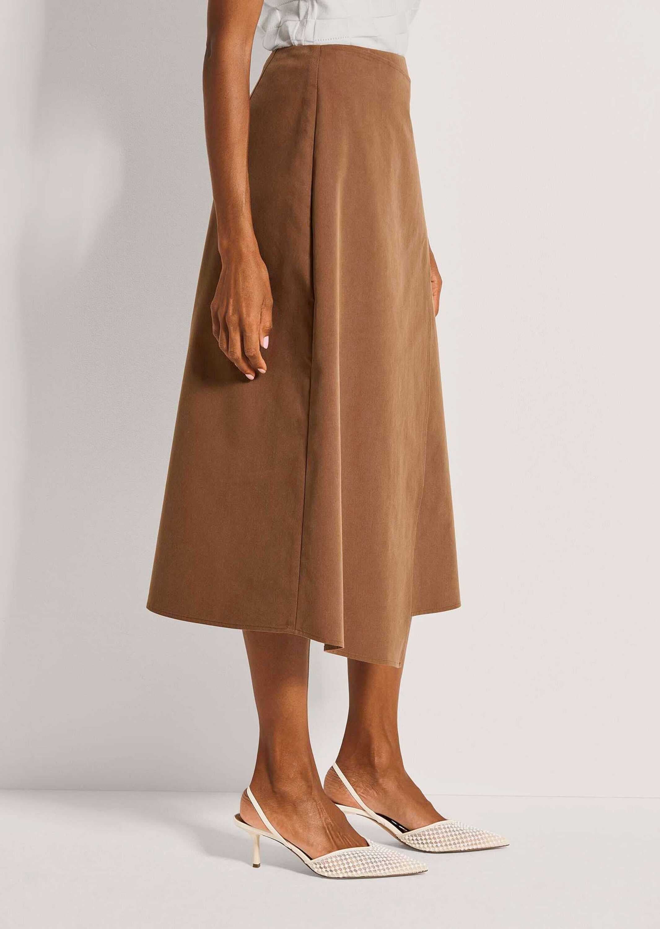 MADELEINE Midirock »Midirock Stilvoller Wickelrock mit Bindeband« Rock in Wickeloptik