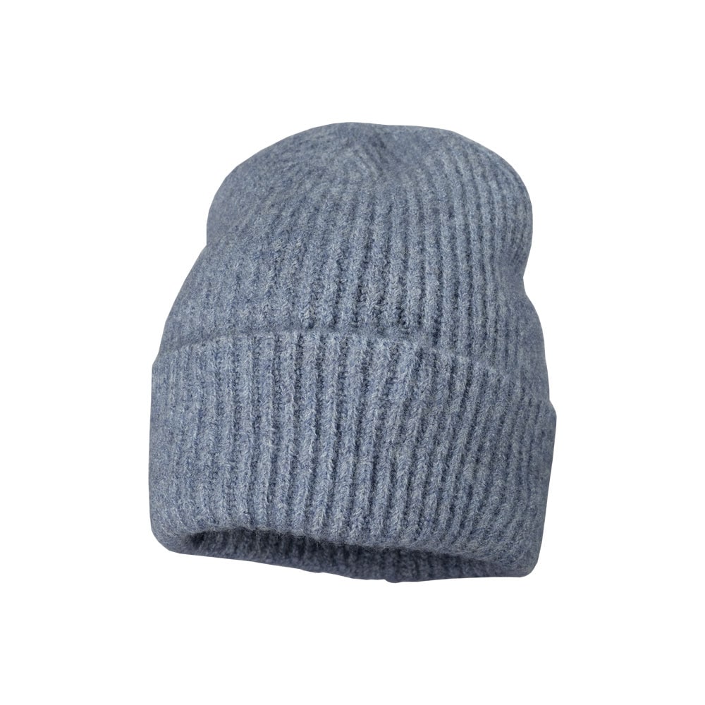 CAPO, Damen, Strickmütze Dezente Melange-Töne, Grobstrick, midblue, midblue, Damen-Strickbeanie von CAPO