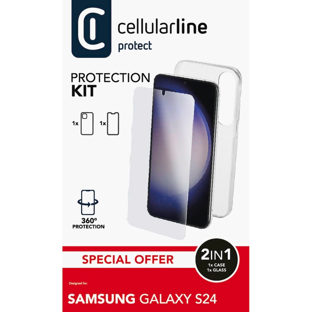 Cellularline Handyhülle »Protection Kit für Samsung Galaxy S24«