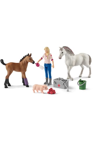 Schleich® Spielfigur »HORSE CLUB, Spielset, Arztbesuch bei Stute und Fohlen (42486)«,... kaufen