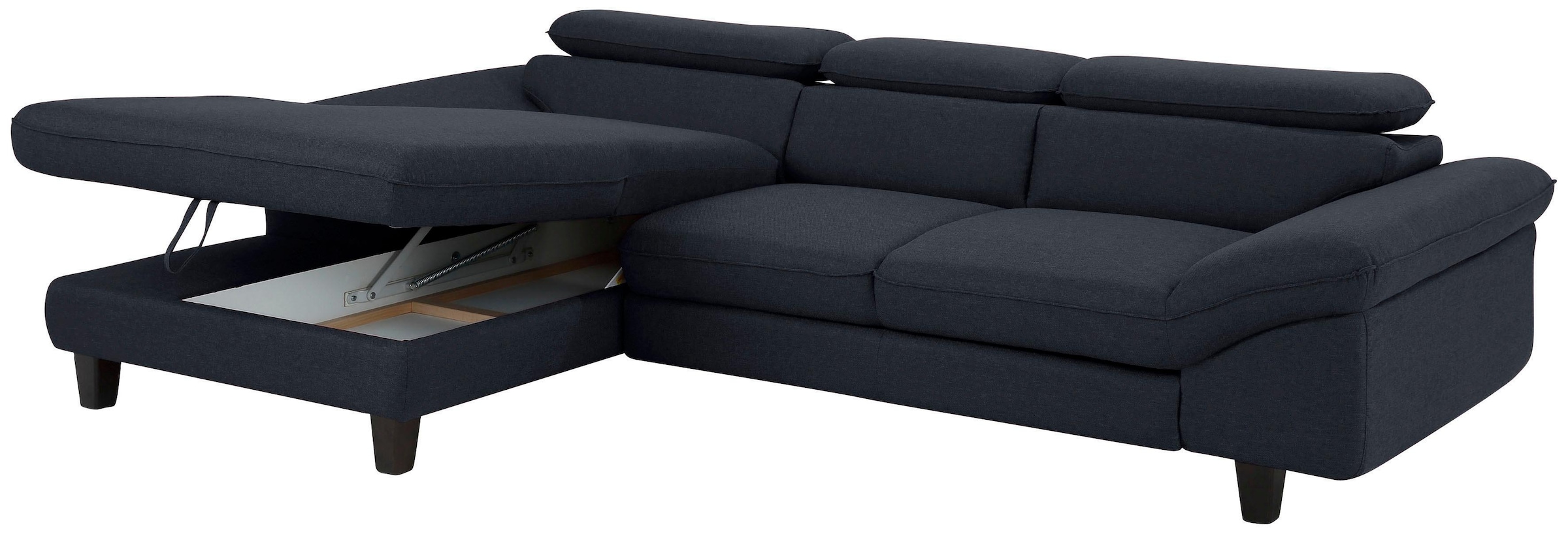 Home affaire Ecksofa »Pilot L-Form«, mit Kopfteilverstellung, wahlweise mit Bettfunktion & Bettkasten