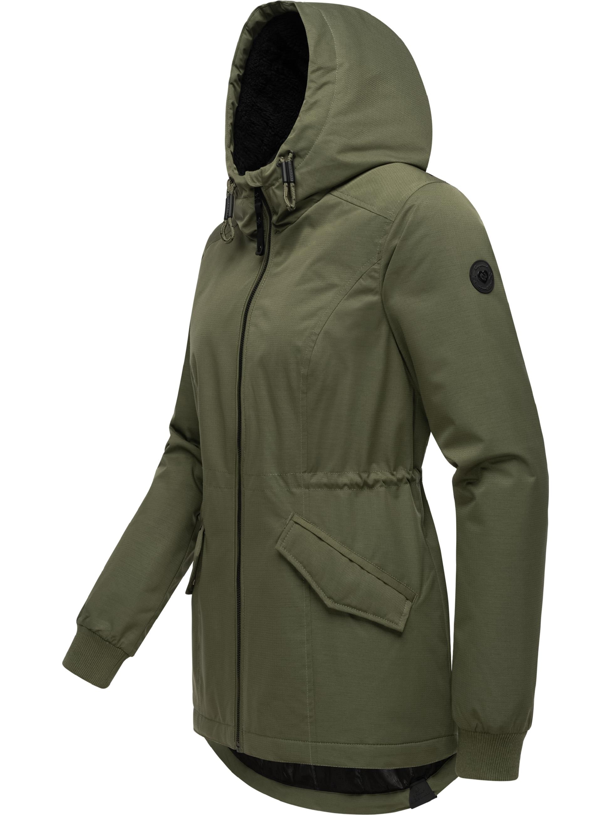 Ragwear Winterjacke »Winterjacke Dowey Warm Rain«, mit Kapuze, Wasserdichte Damen Jacke für den Winter