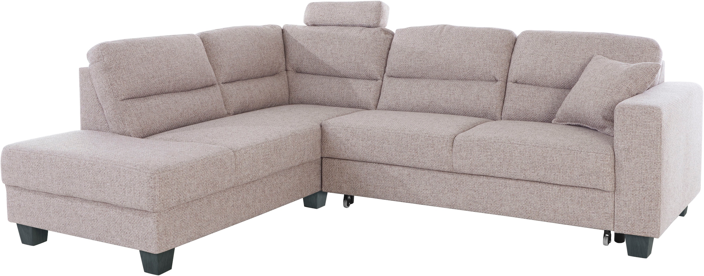 TRENDMANUFAKTUR Ecksofa »Chamber, zeitlos und modern, hoher Sitzkomfort, L-Form«, wahlweise mit Schlaffunktion