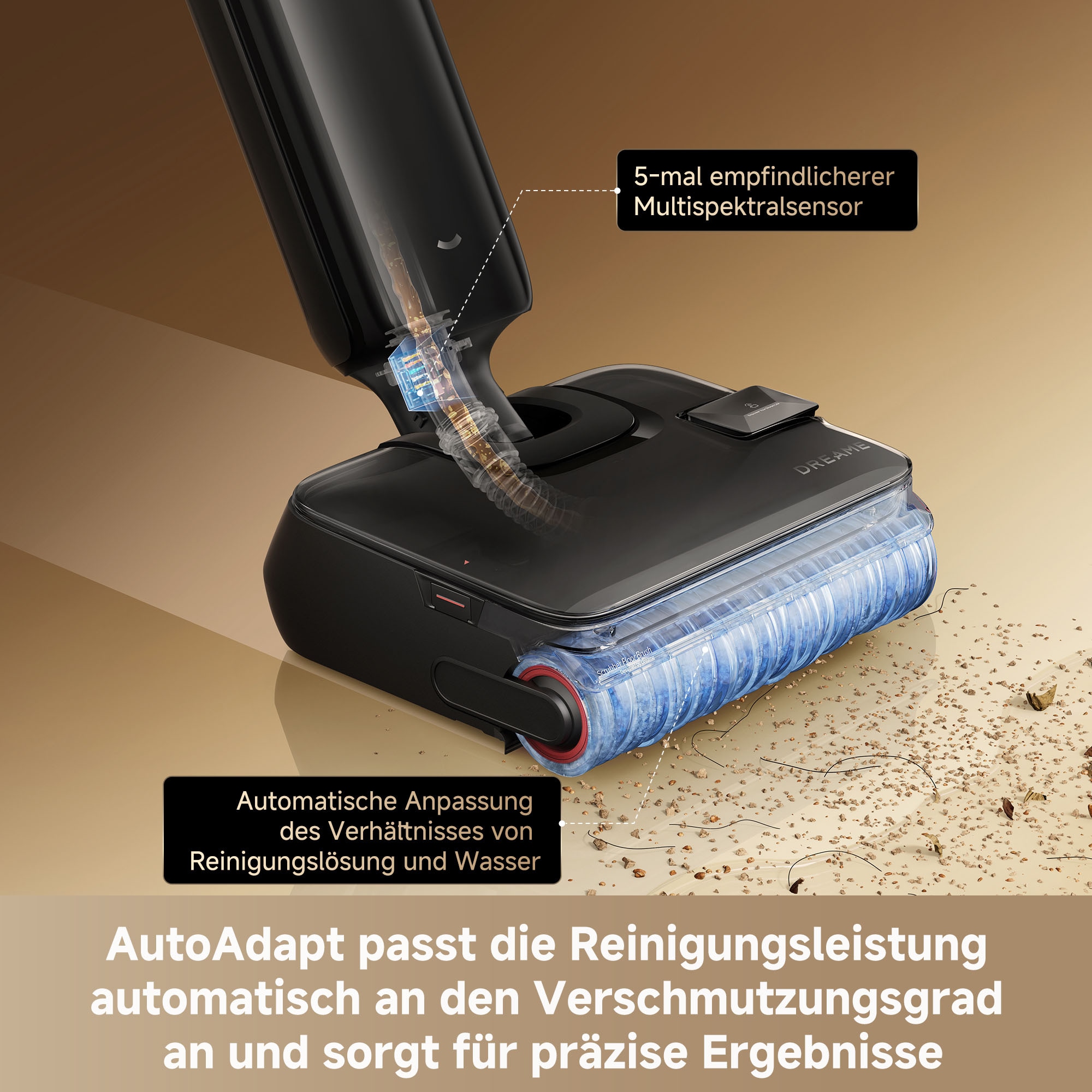 Dreame Nass-Trocken-Sauger »T14 Pro« 400 W, Selbstreinigung mit Heißwasser