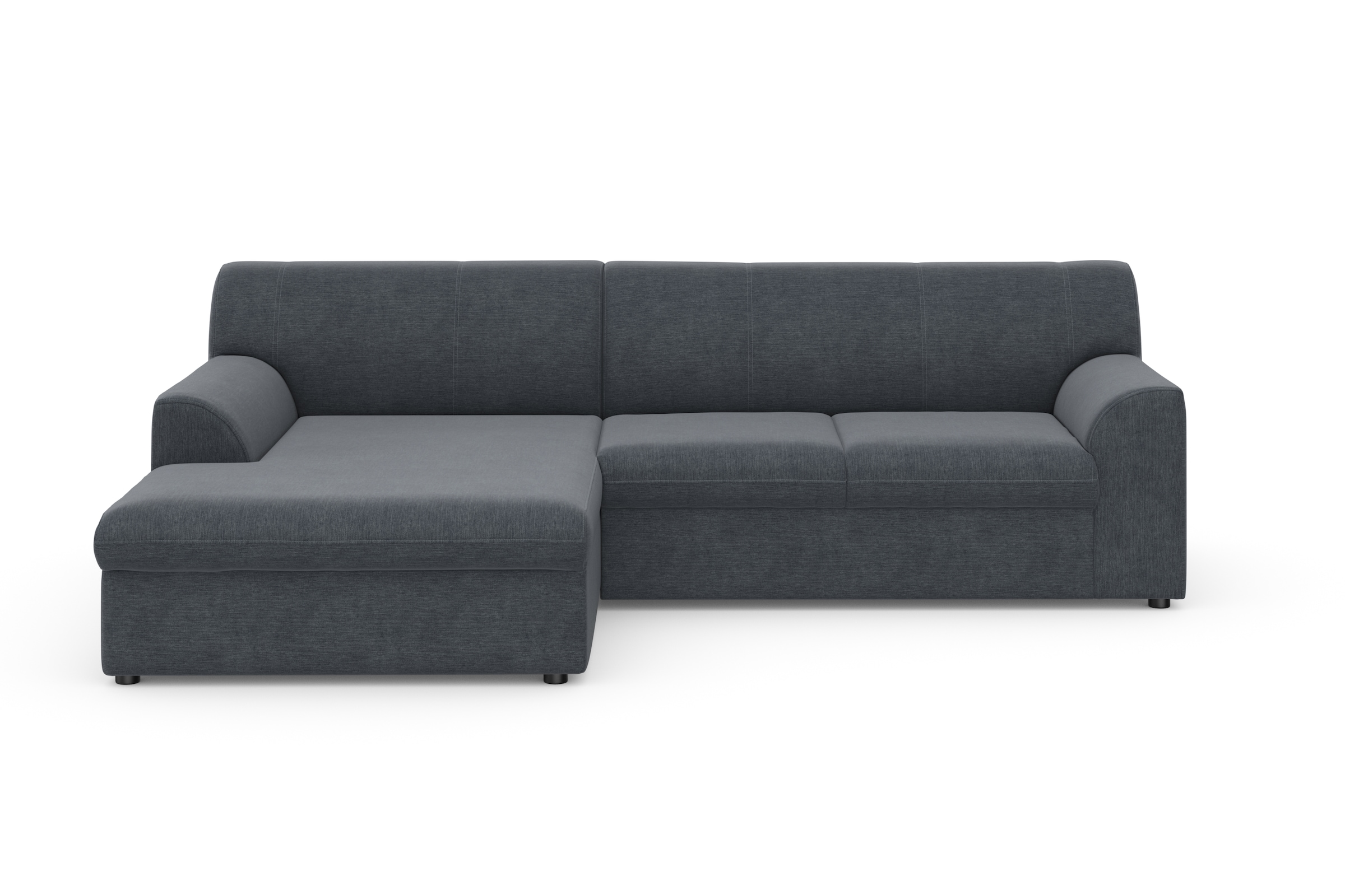 DOMO collection Ecksofa »Topper, elegant und zeitlos, kompaktes Stellmaß 245/155cm, L-Form«, mit Recamiere, wahlweise mit Schlaffunktion