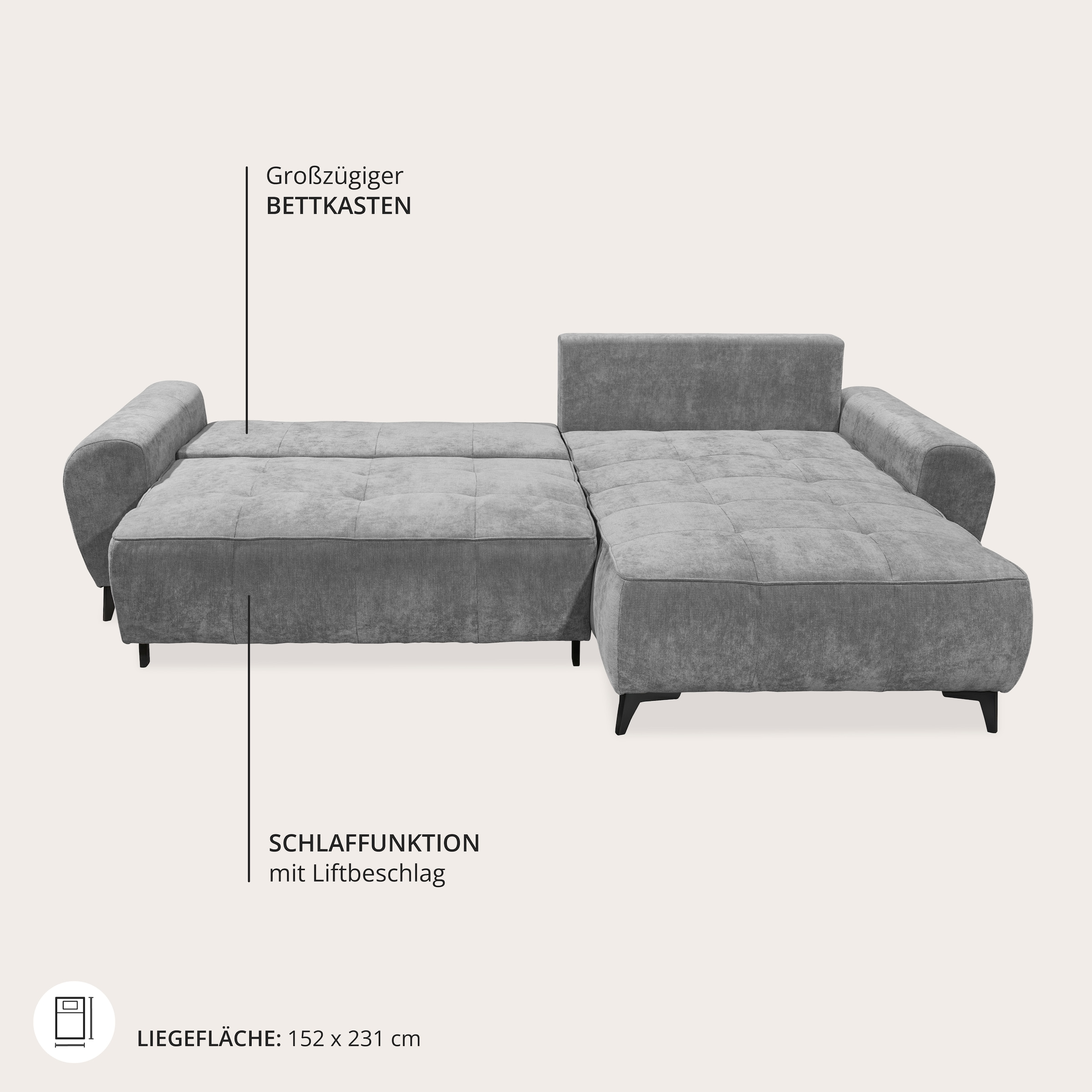 ED EXCITING DESIGN Ecksofa