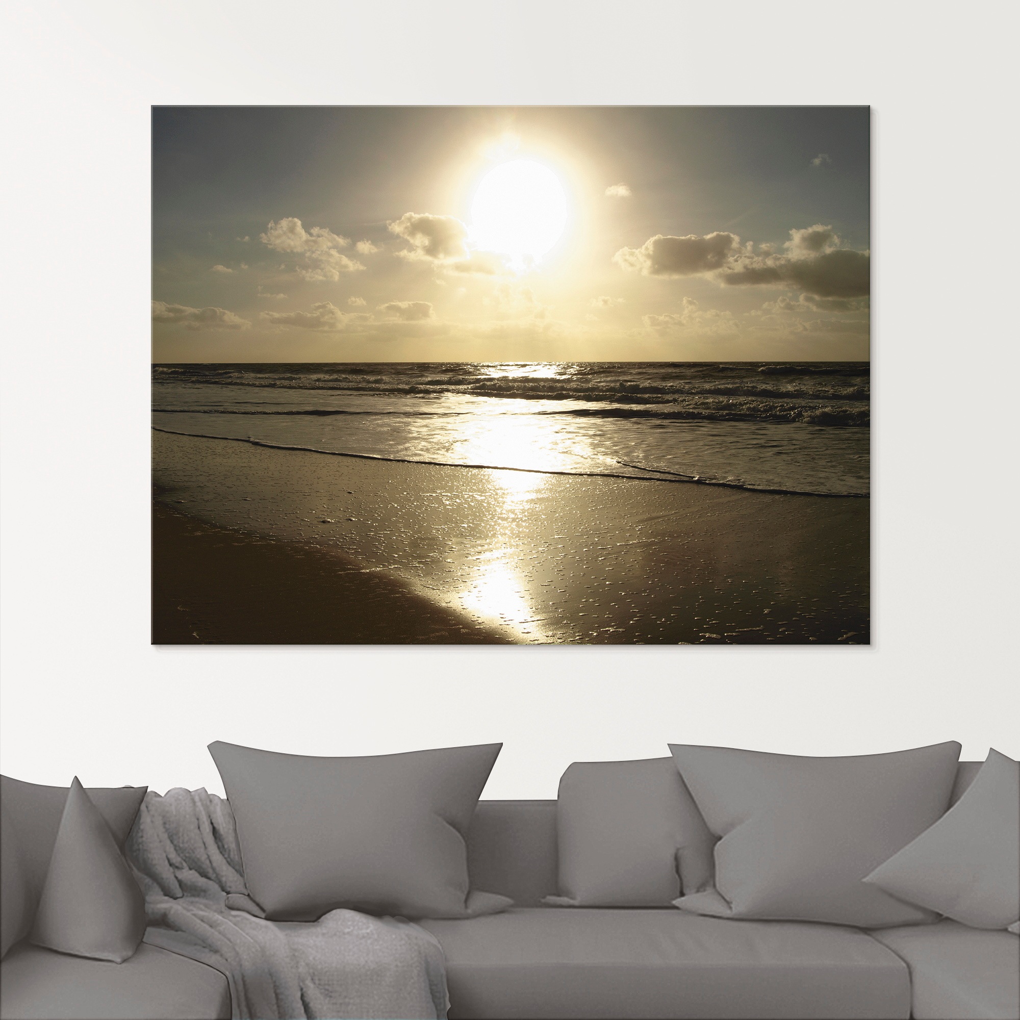 Artland Glasbild »Stille«, Strand, (1 St.), in verschiedenen Größen