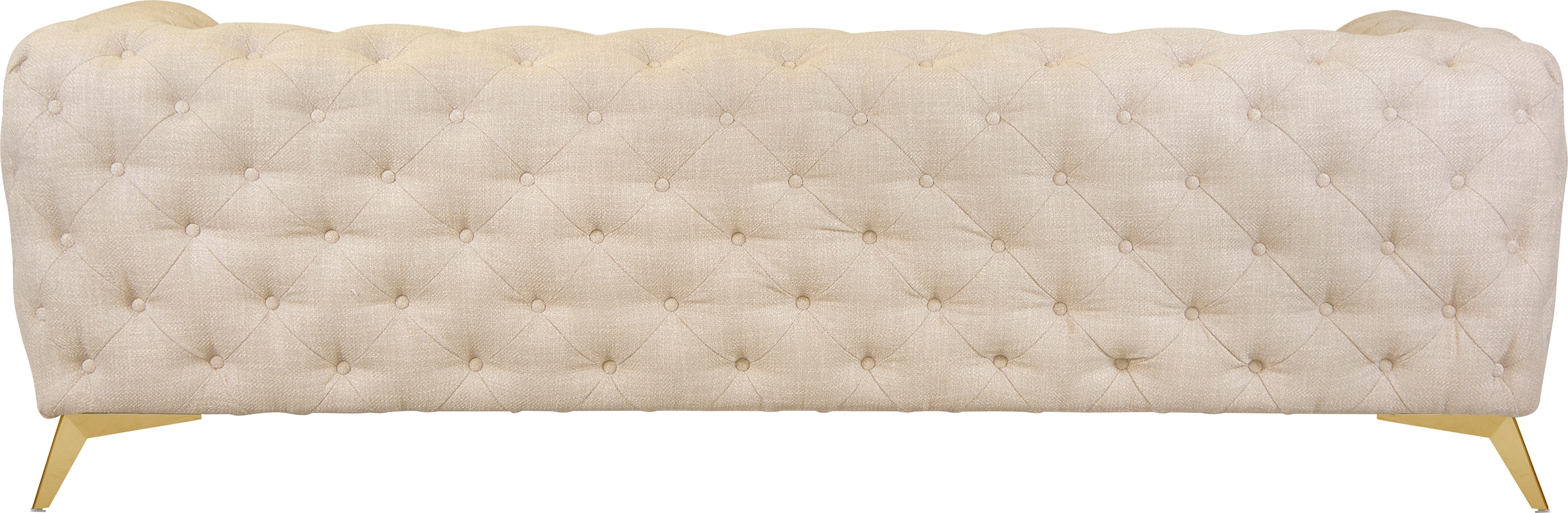Leonique Chesterfield-Sofa »Glynis«, aufwändige Knopfheftung, moderne Chesterfield Optik, Fußfarbe wählbar