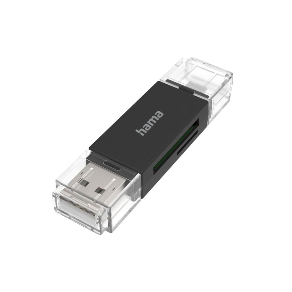 Hama Speicherkartenleser »Ham USB-Kartenleser, OTG, USB-A + Micro-USB USB 2.0, SD/microSD«