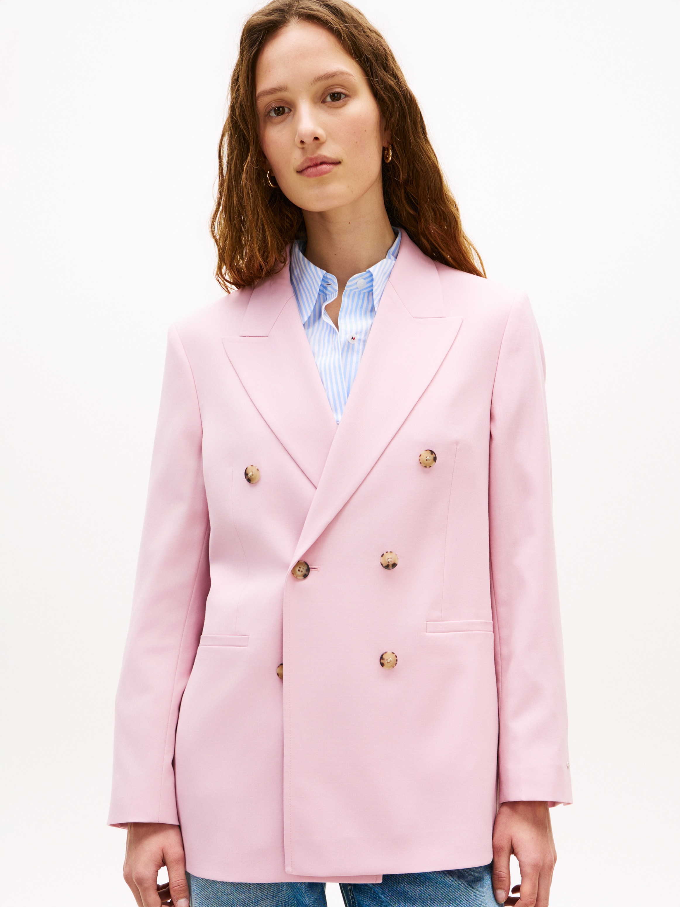 Tommy Hilfiger Kurzblazer »TIMELESS WOOL DB BLAZER« mit doppelreihiger Knopfleiste