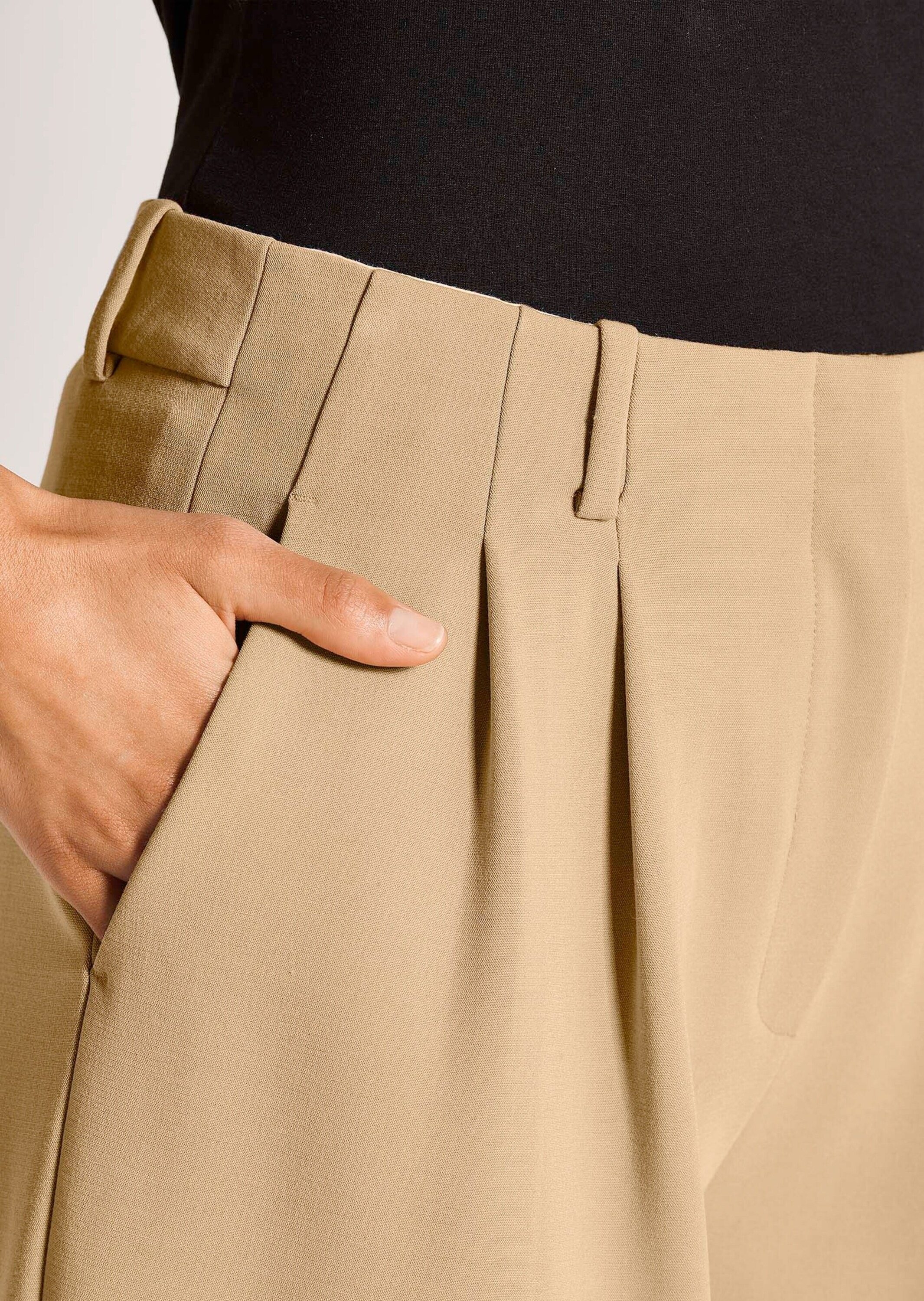 MADELEINE Bundfaltenhose »Palazzohose Palazzohose mit weitem Bein«