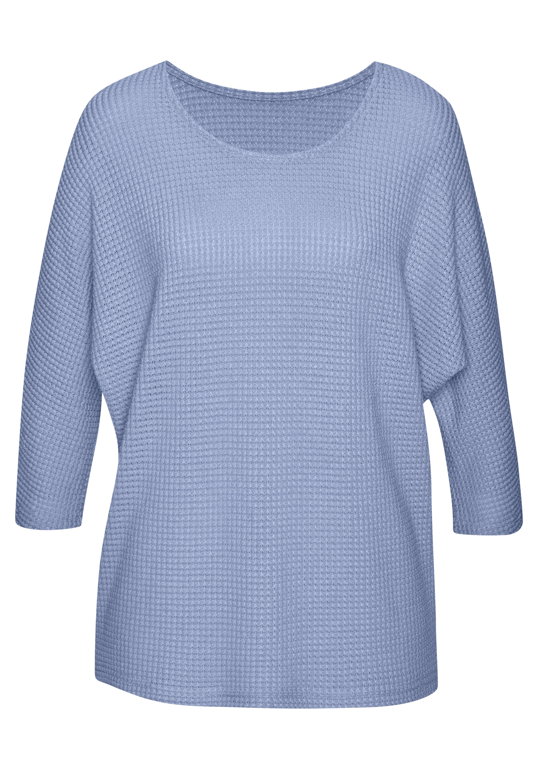 Vivance 3/4-Arm-Shirt »mit sommerlicher Waffelstruktur« aus bügelfreier Strickqualität